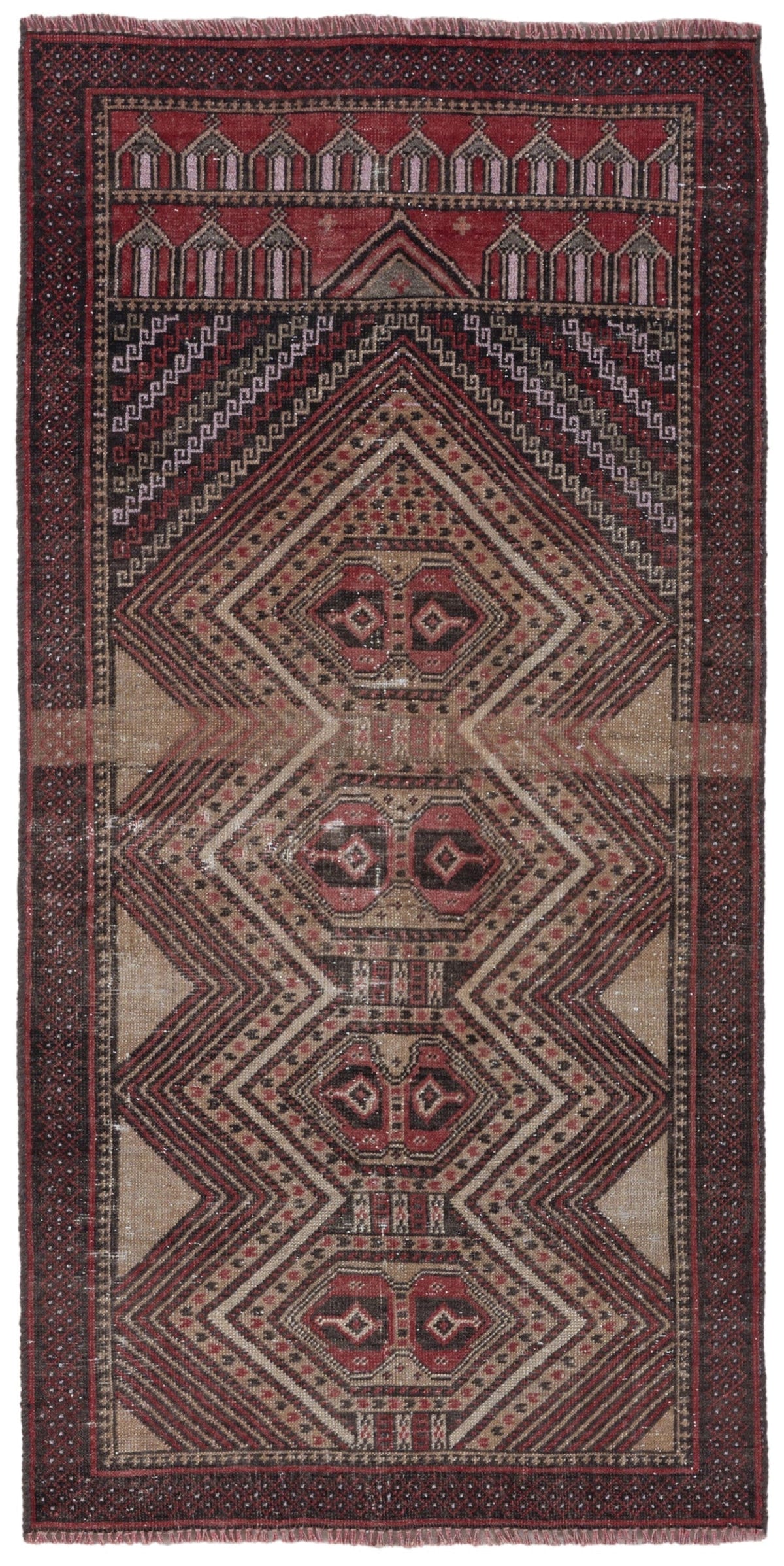 8940, Persian Baluch Area Rug