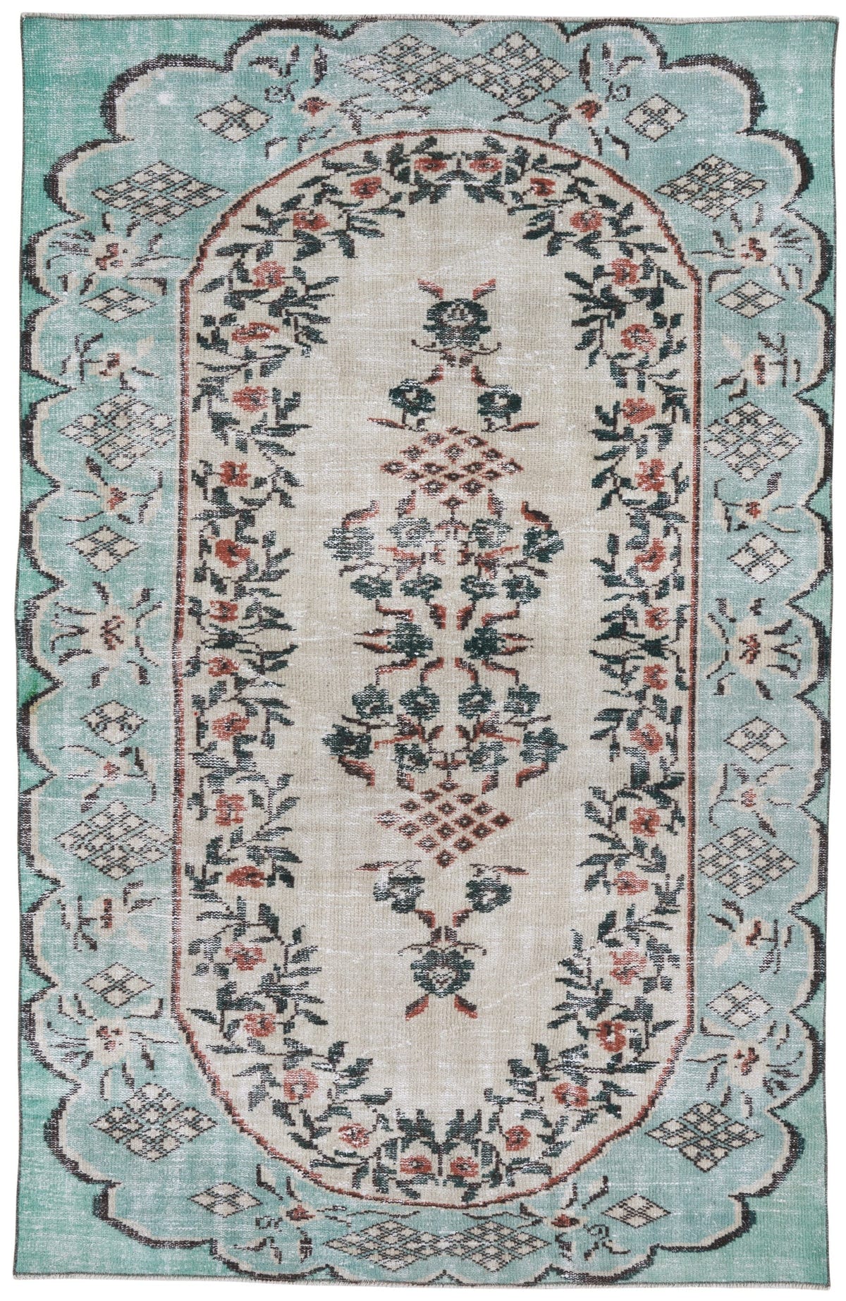8061, Turkish Manisa Area Rug