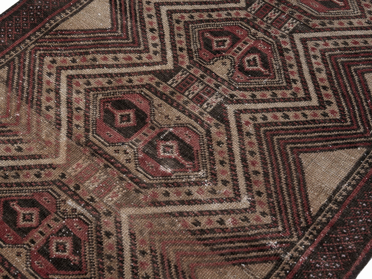 8940, Persian Baluch Area Rug