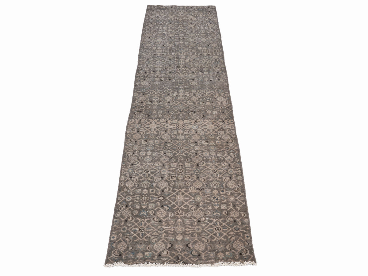 8966, Persian Hamadan Runner Rug