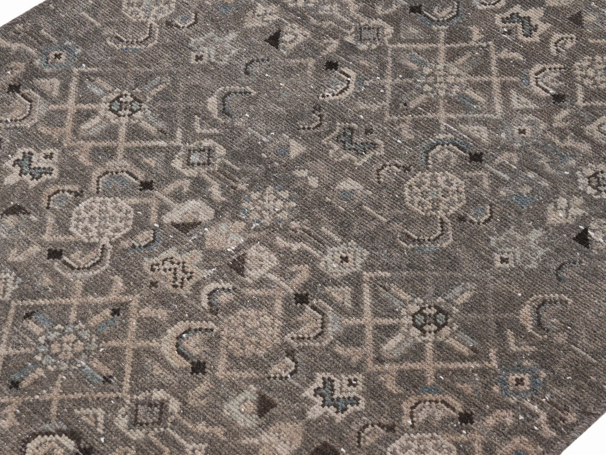 8966, Persian Hamadan Runner Rug