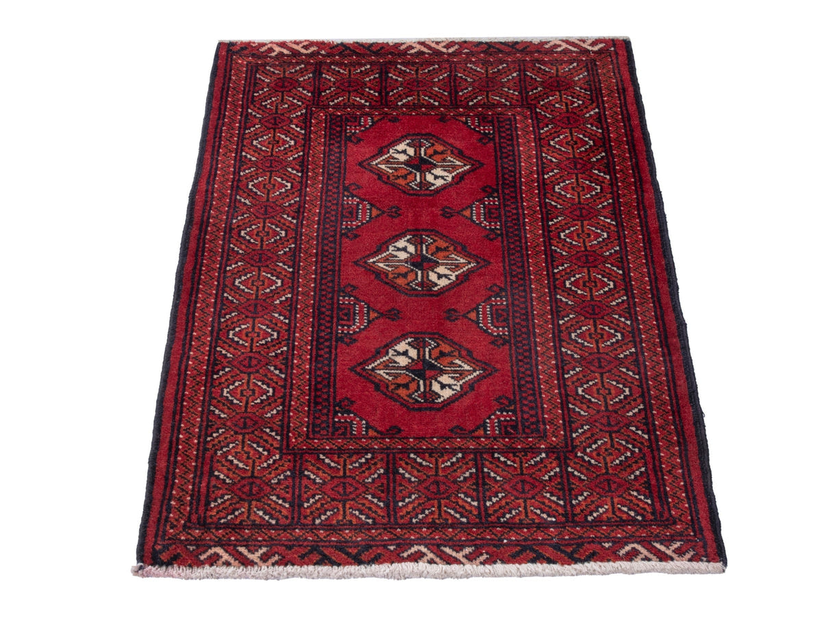 4811, Persian Torkaman Mini Rug
