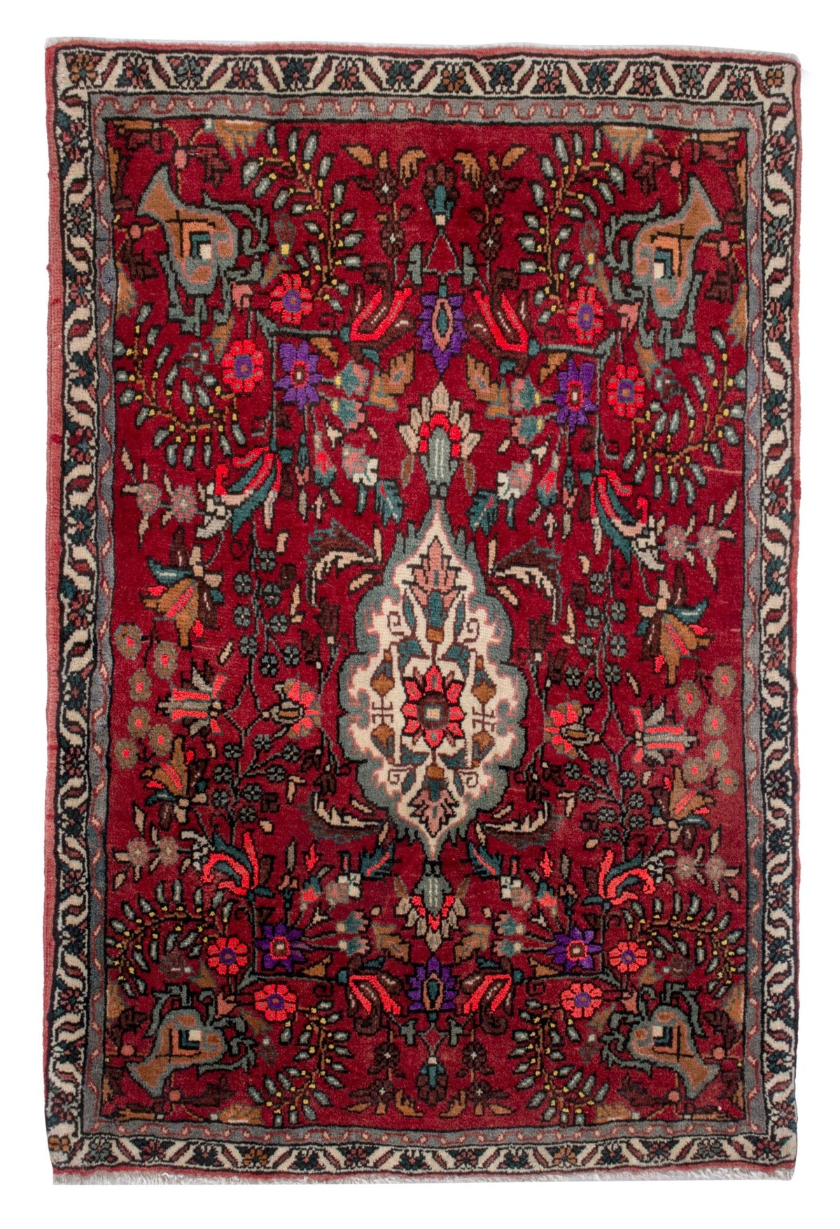 4814, Persian Bijar Mini Rug