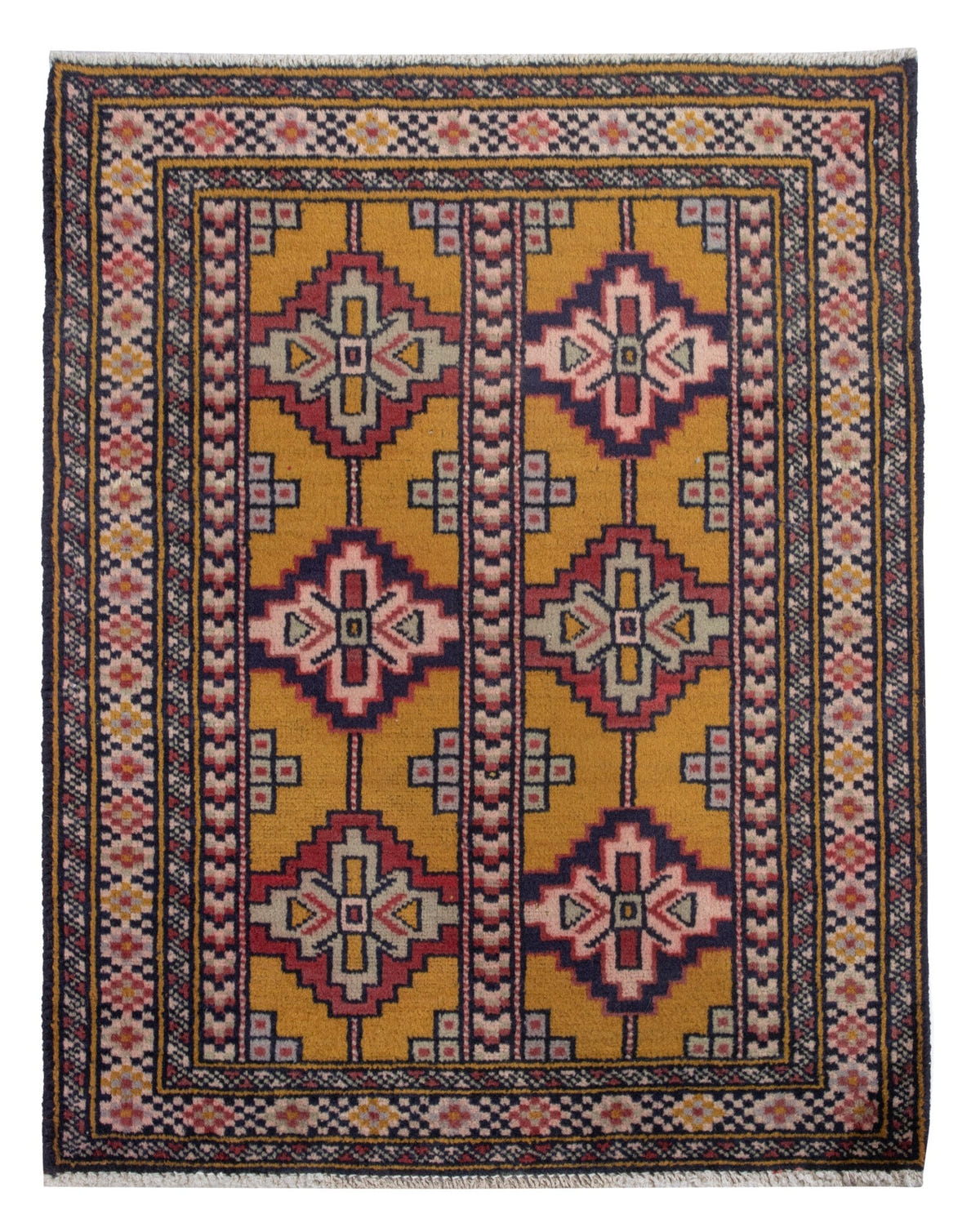 4815, Persian Torkaman Mini Rug