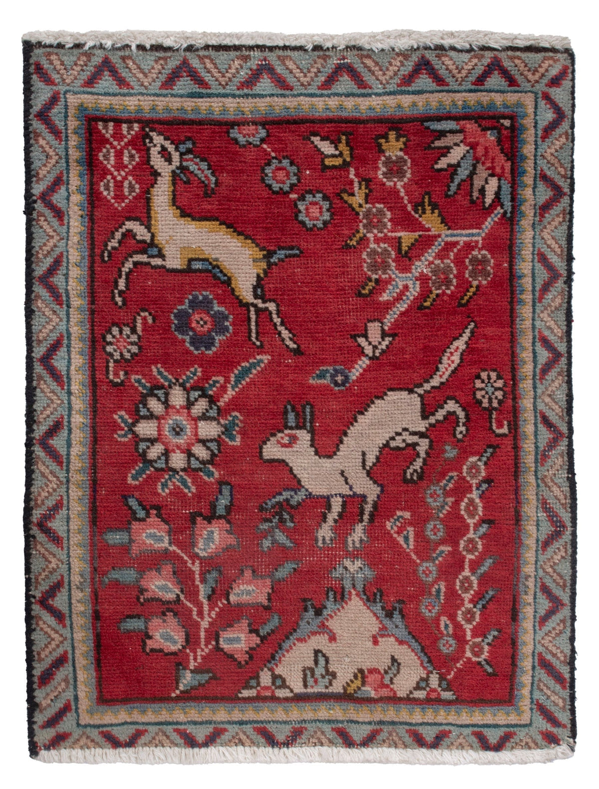 4827, Persian Tabriz Mini Rug