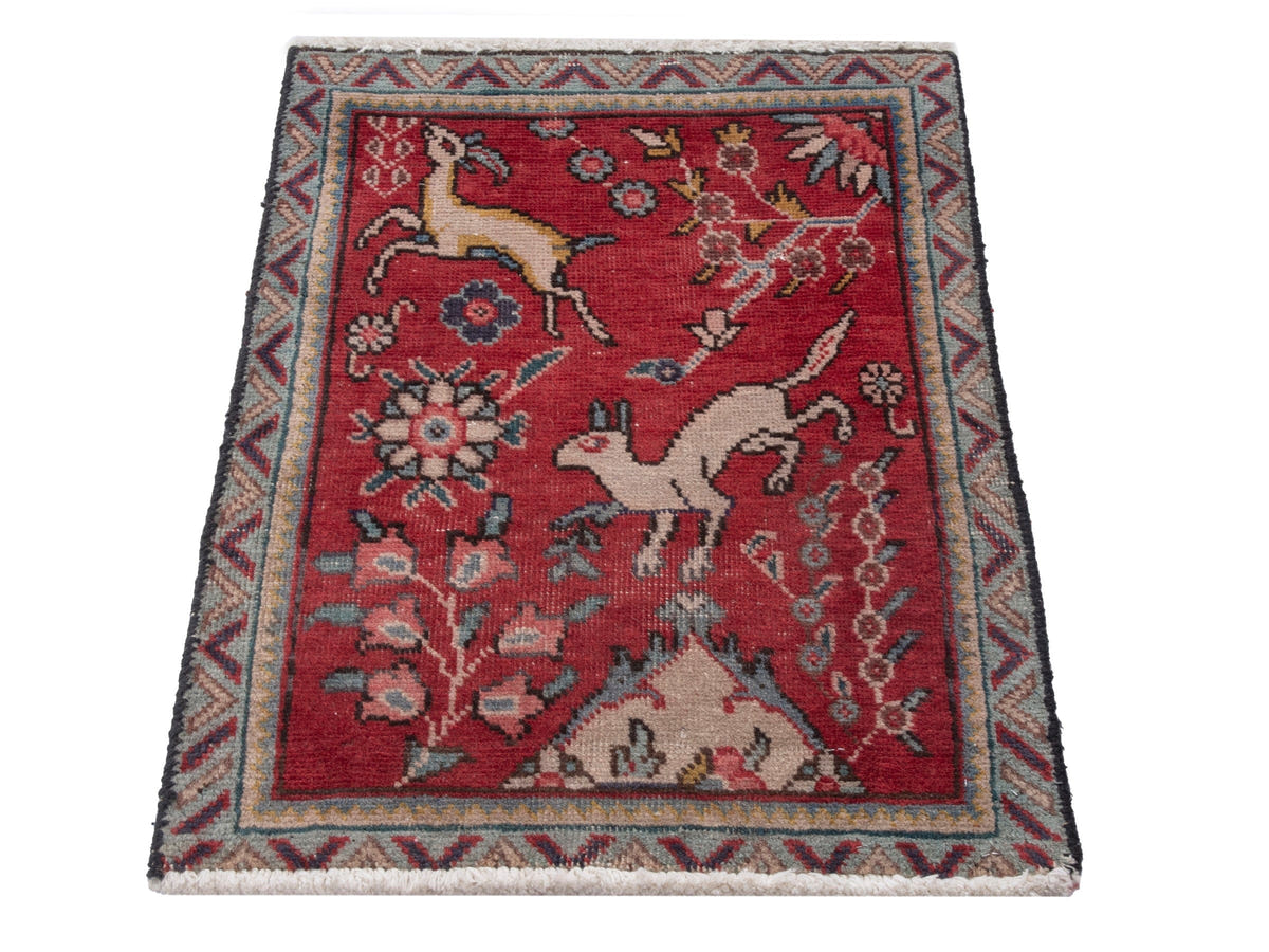 4827, Persian Tabriz Mini Rug