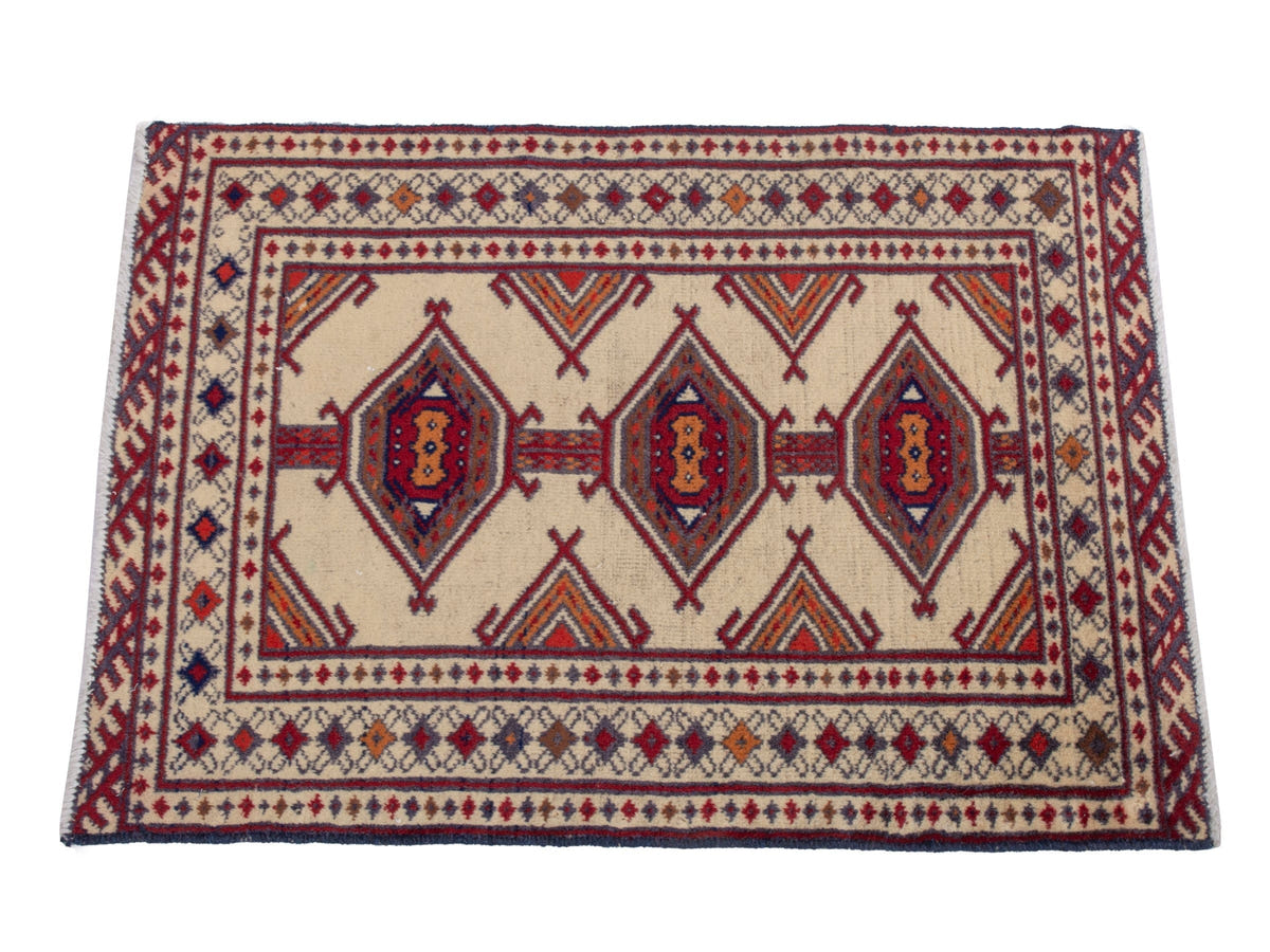 4875, Persian Torkaman Mini Rug