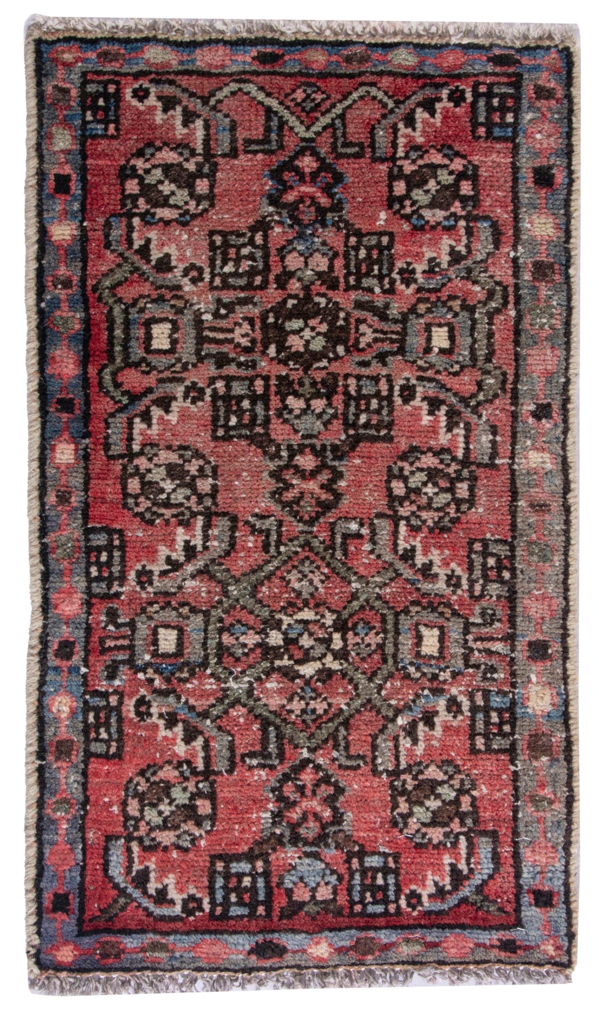 4855, Persian Hamadan Mini Rug