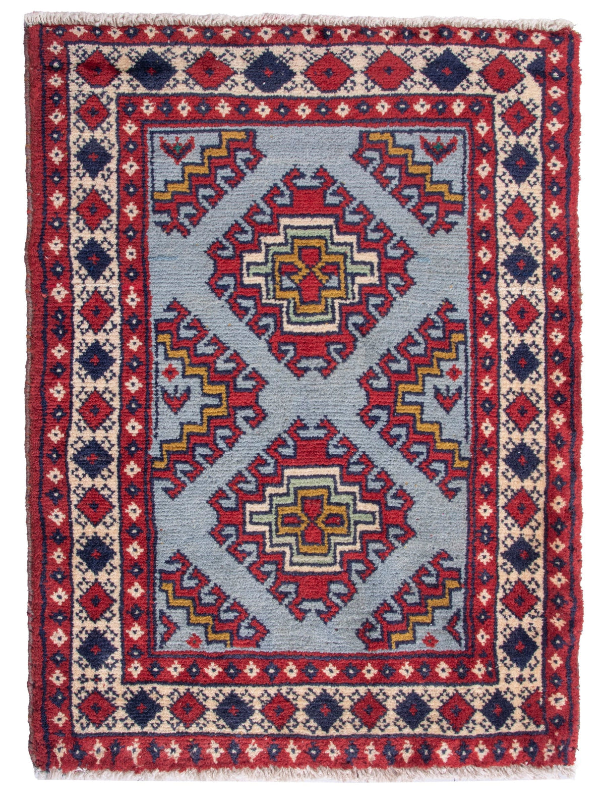 4857, Persian Torkaman Mini Rug