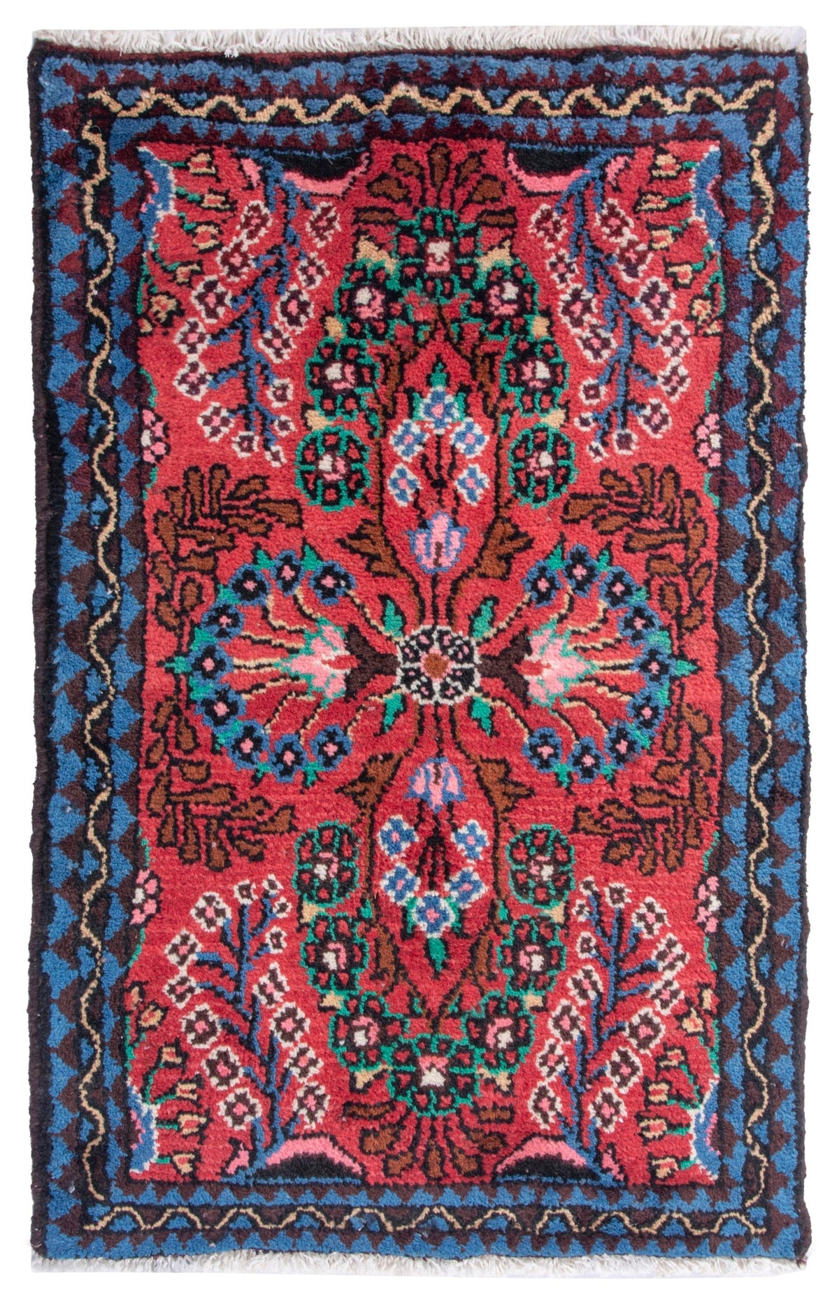 4856, Persian Hamadan Mini Rug