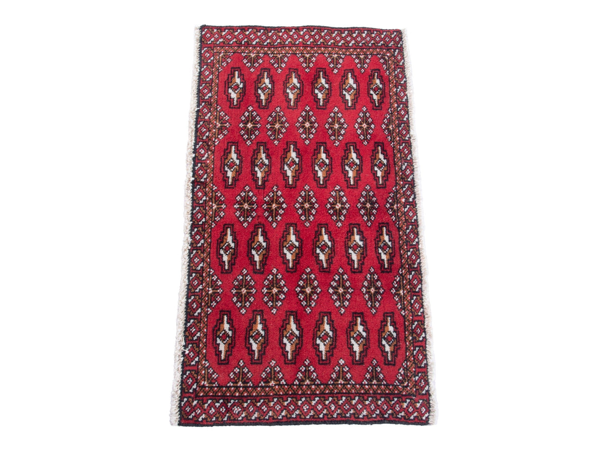 4872, Persian Torkaman Mini Rug