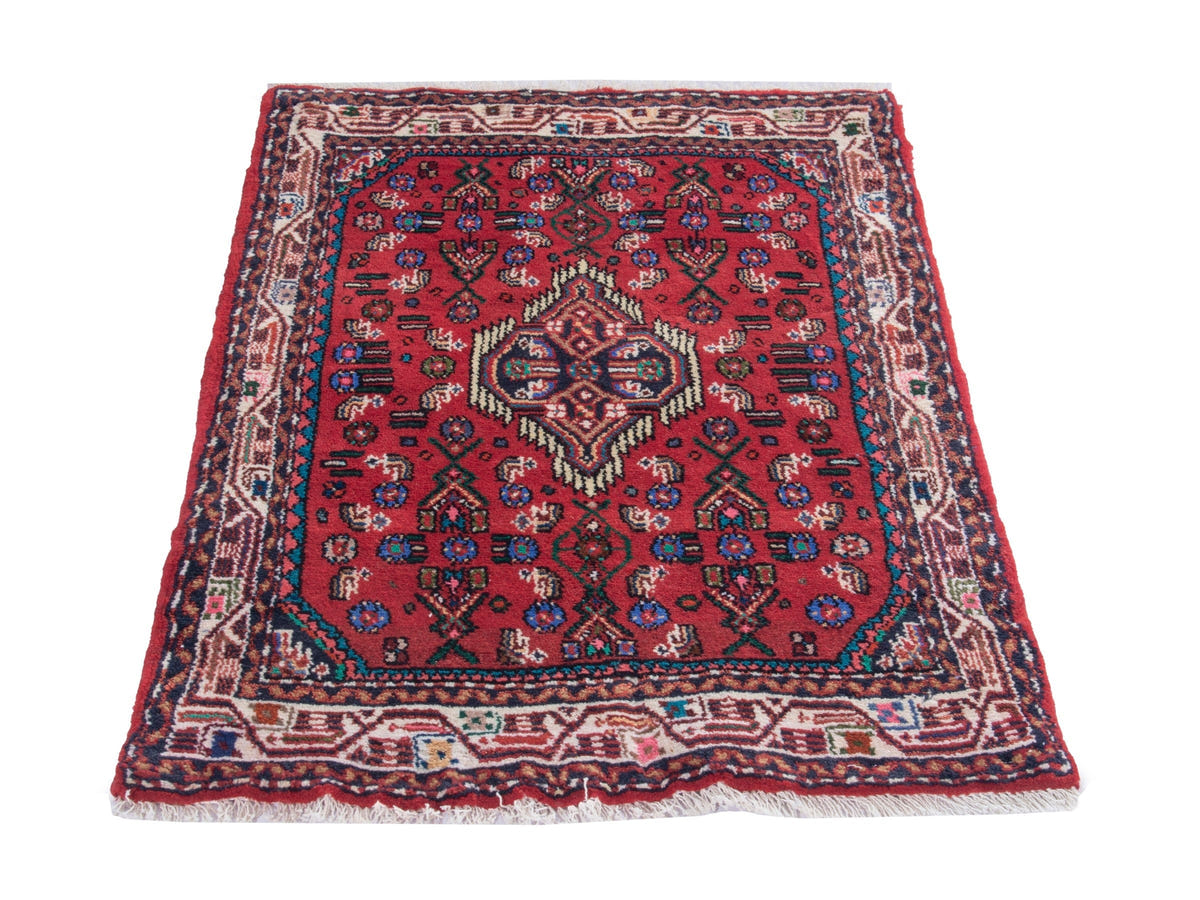 4881, Persian Hamadan Mini Rug