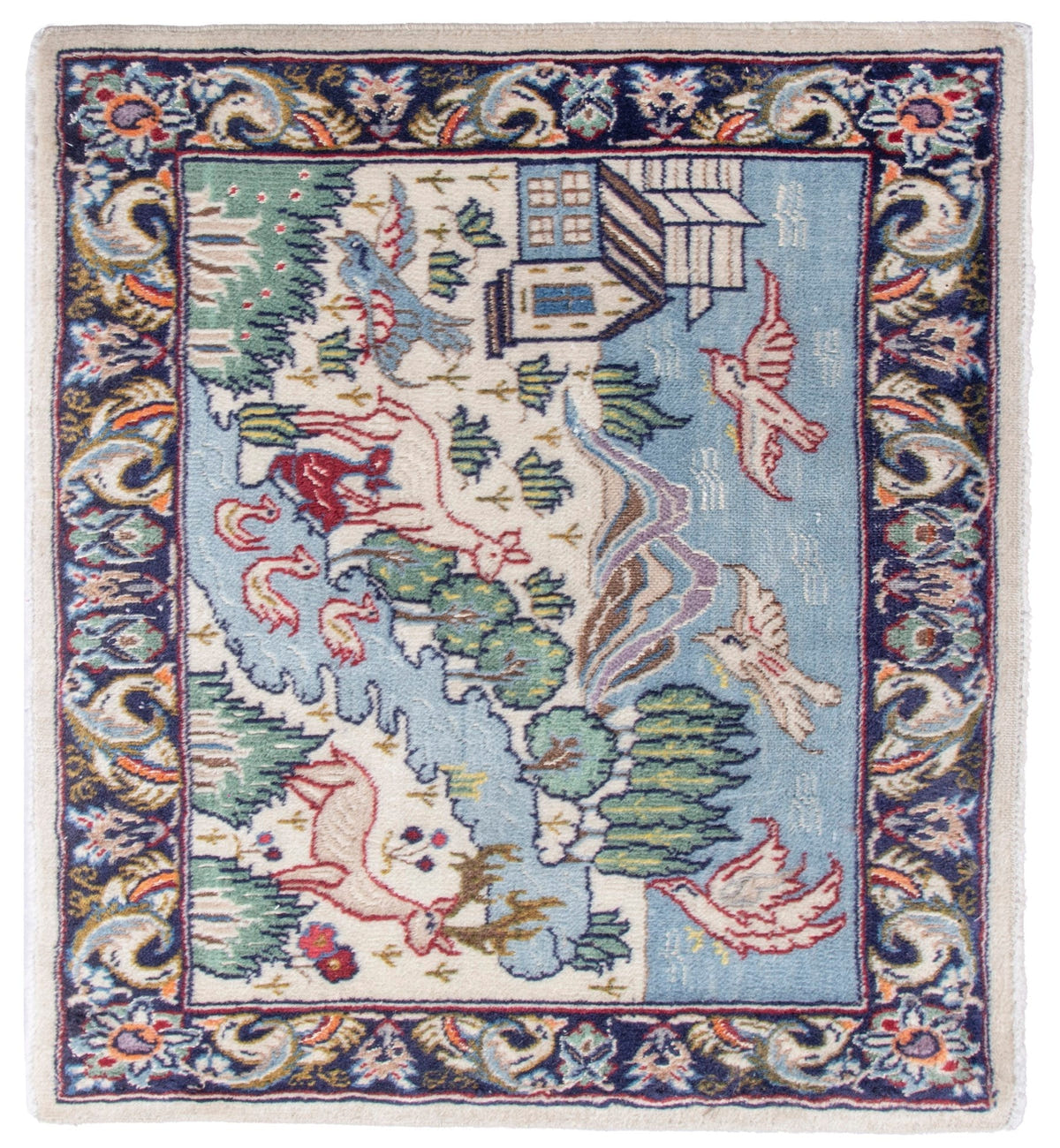 4891, Persian Nain Mini Rug