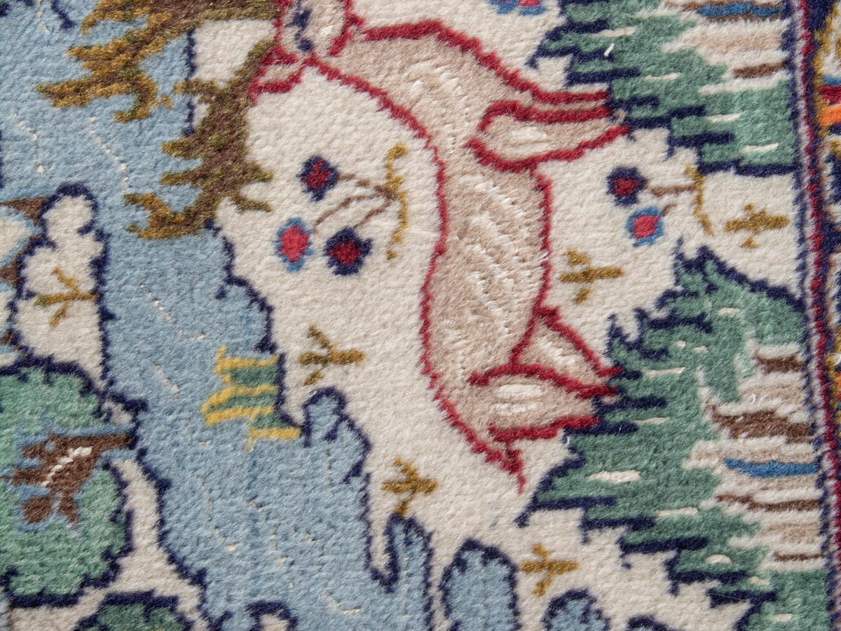 4891, Persian Nain Mini Rug