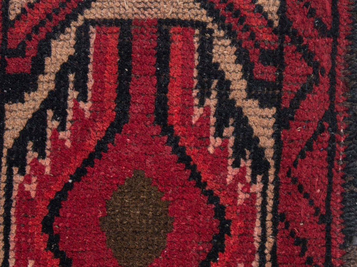 4488, Persian Baluch Mini Rug
