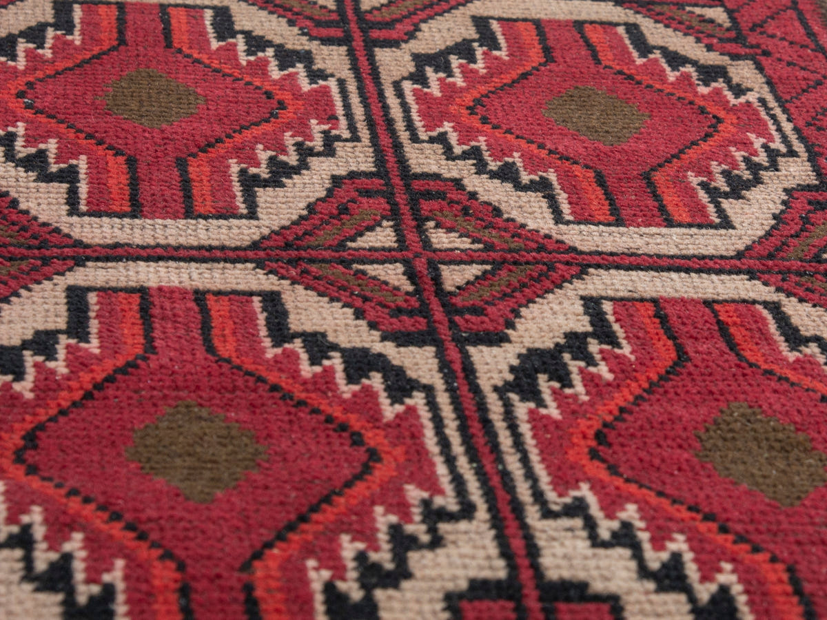 4488, Persian Baluch Mini Rug