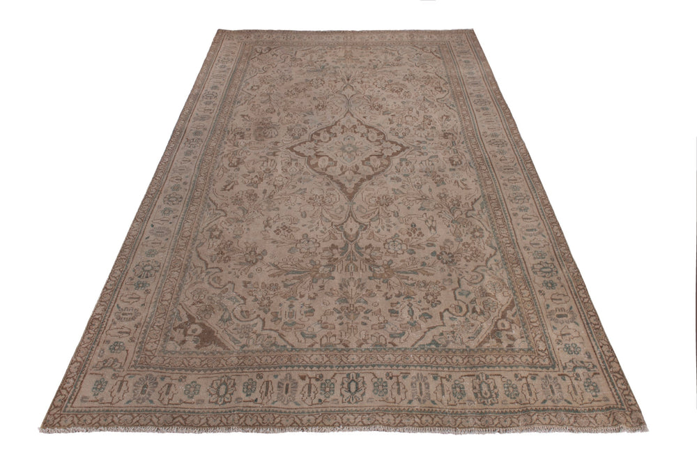 Persian Mahal oversized rug in taupe and greige