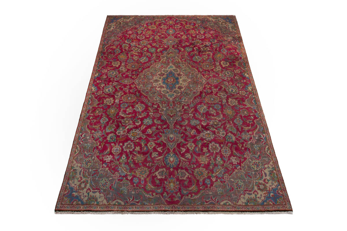 Vintage Persian Kashmar rug