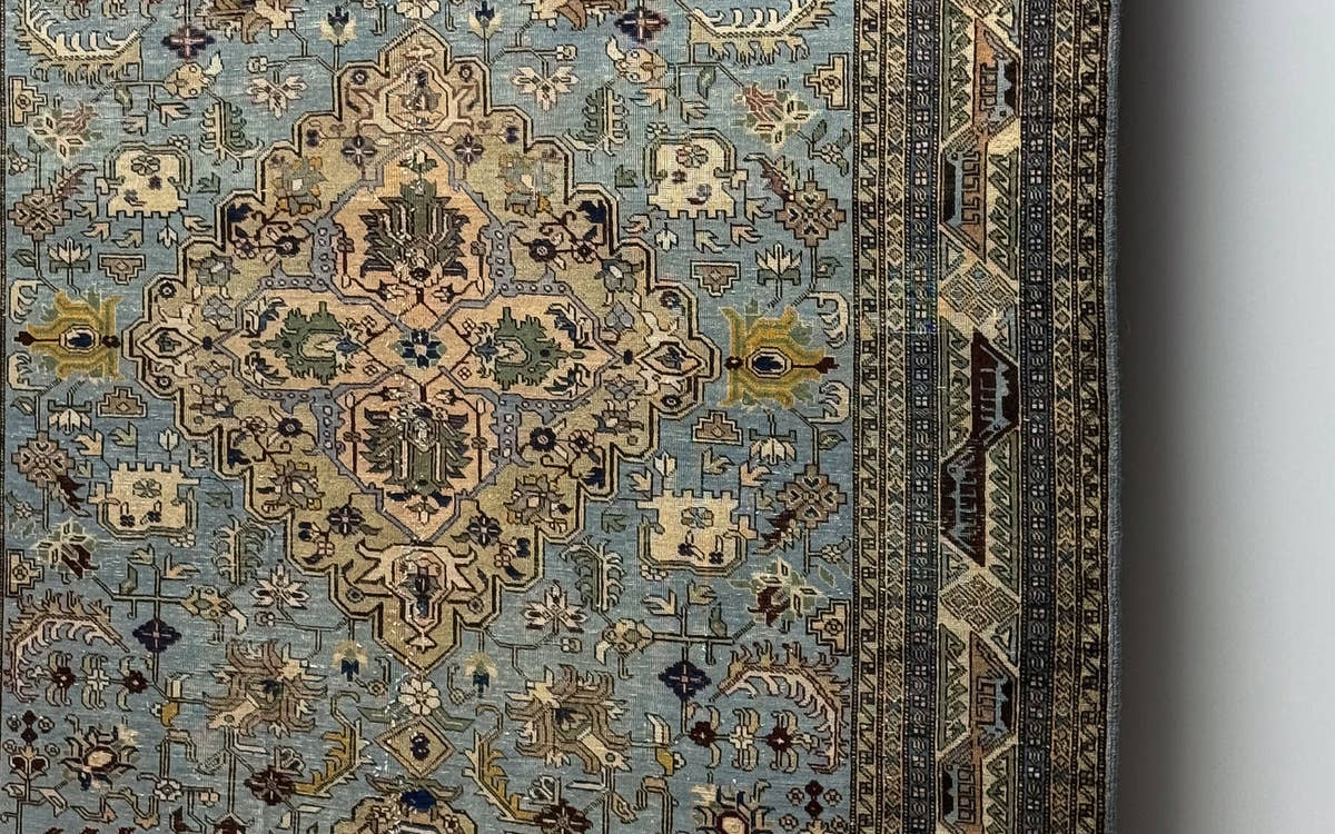 Ardabil Rugs, vintage hand-knotted rug at Storied Rugs