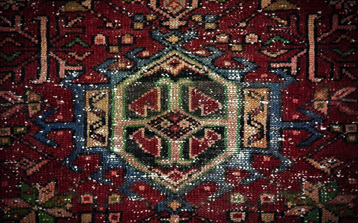 Gharajeh Rugs, vintage hand-knotted rug at Storied Rugs