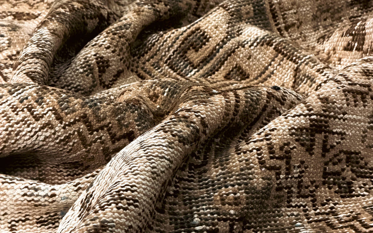 Gray Rugs, vintage hand-knotted rug at Storied Rugs