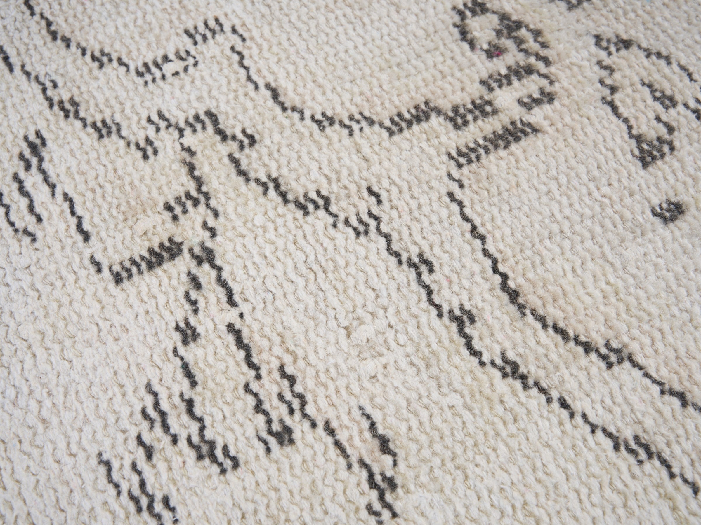 Turkish Manisa area rug in cream and greige, view 7 of 10