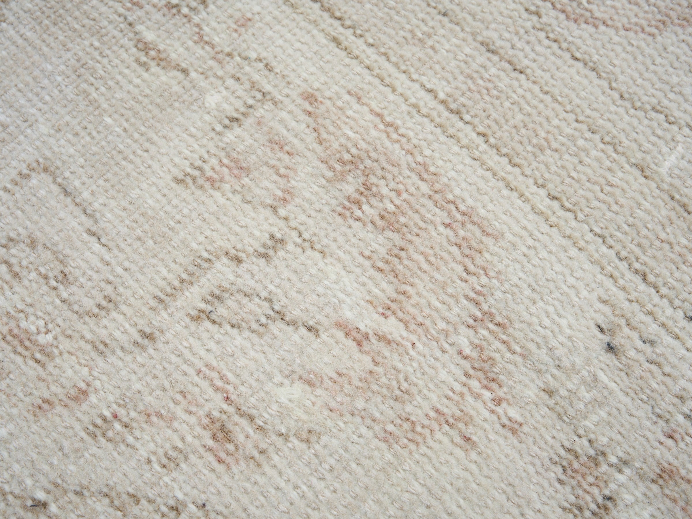 Turkish Manisa area rug in cream and taupe, view 7 of 10