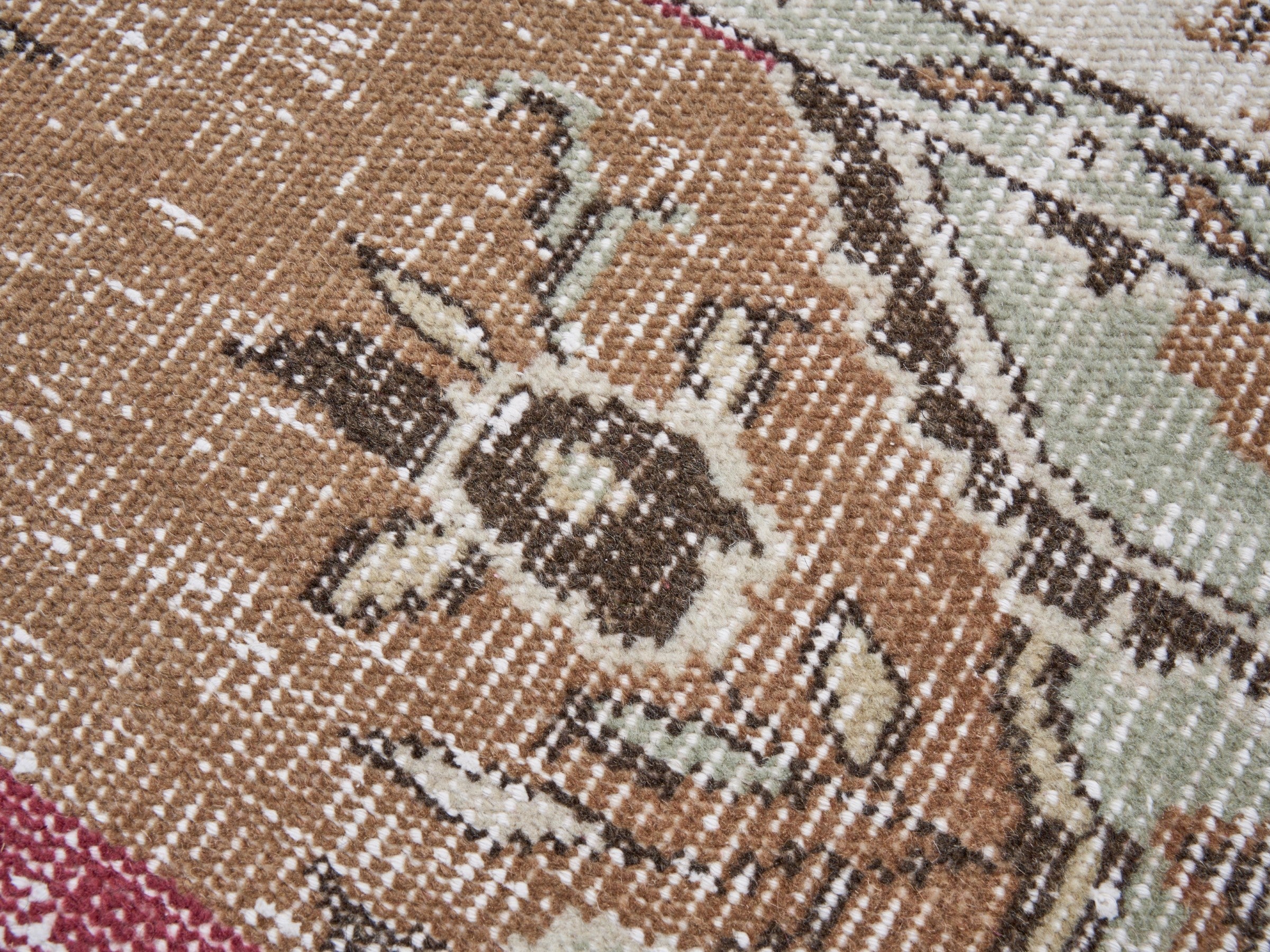 Turkish Manisa oversized rug in burgundy and ivory, view 7 of 10