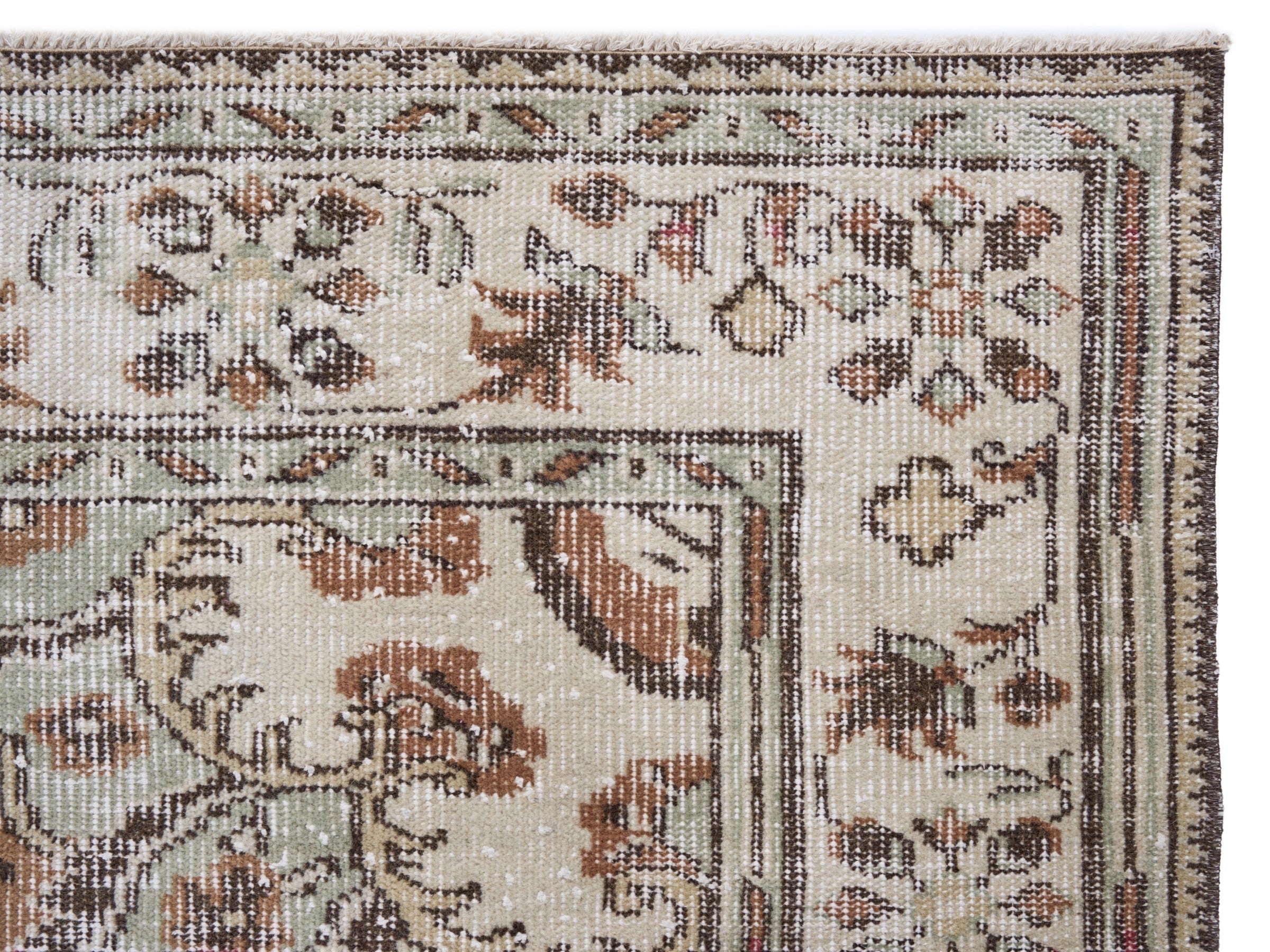 Turkish Manisa oversized rug in burgundy and ivory, view 8 of 10