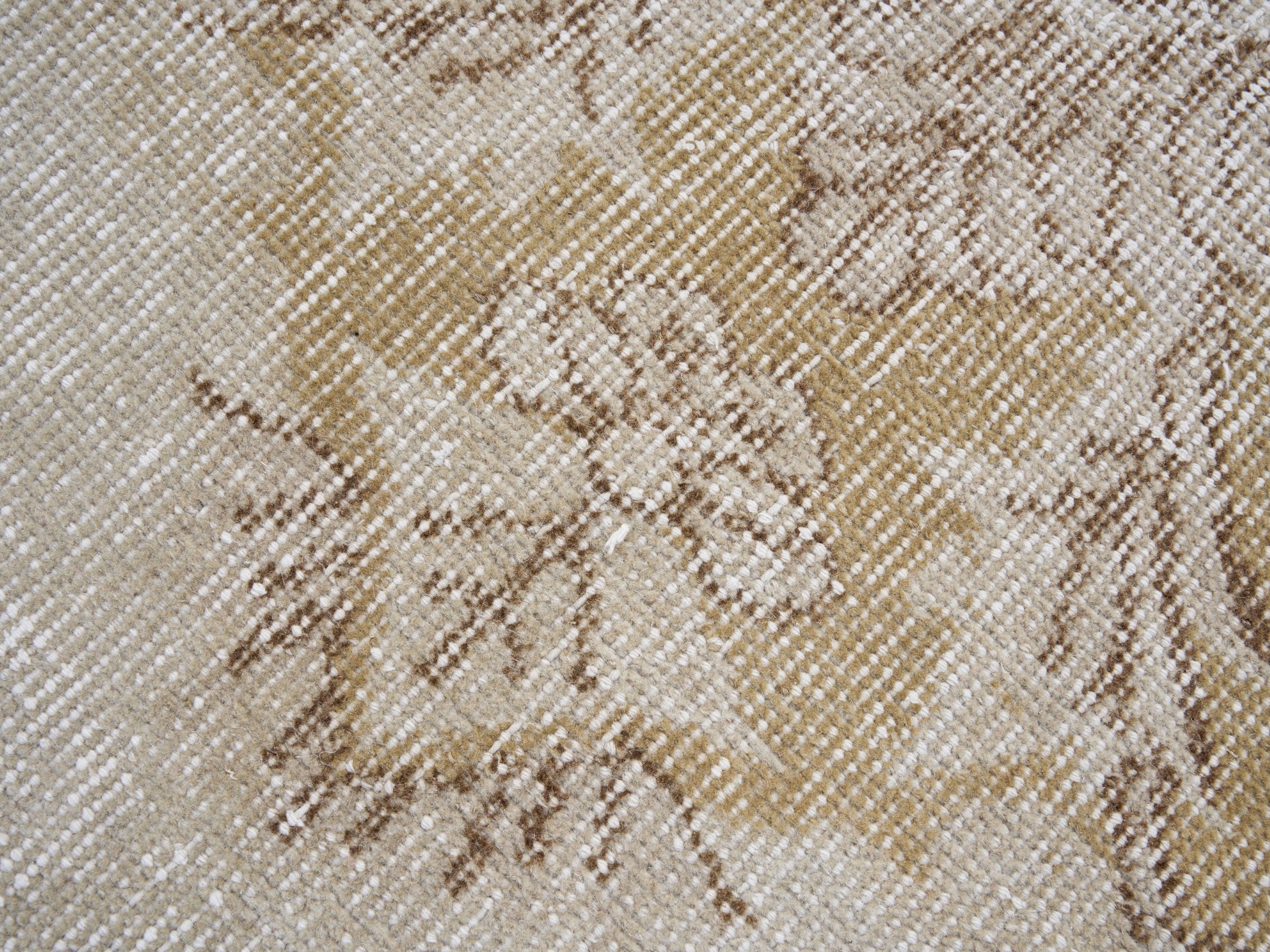 Turkish Isparta area rug in cream and tan, view 7 of 10