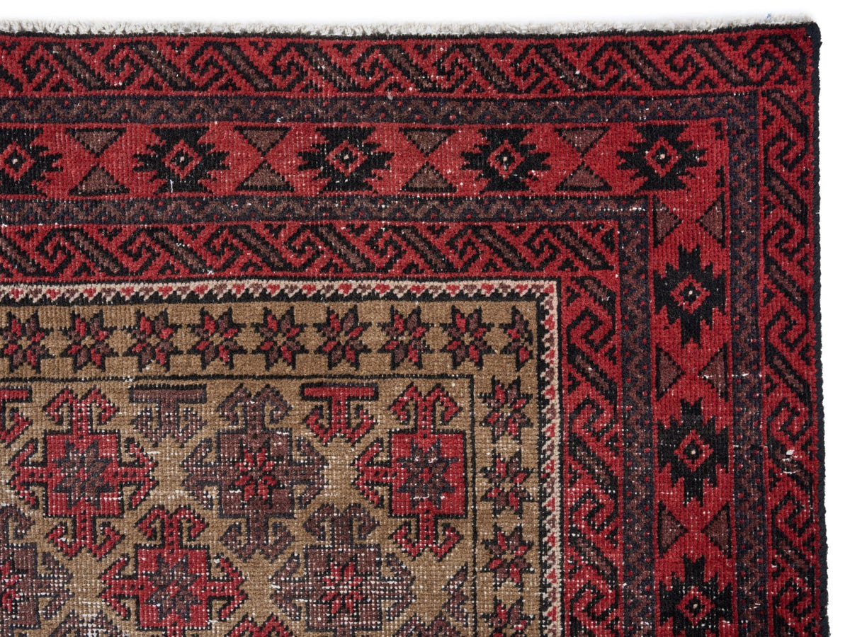 8932, Persian Baluch Runner Rug