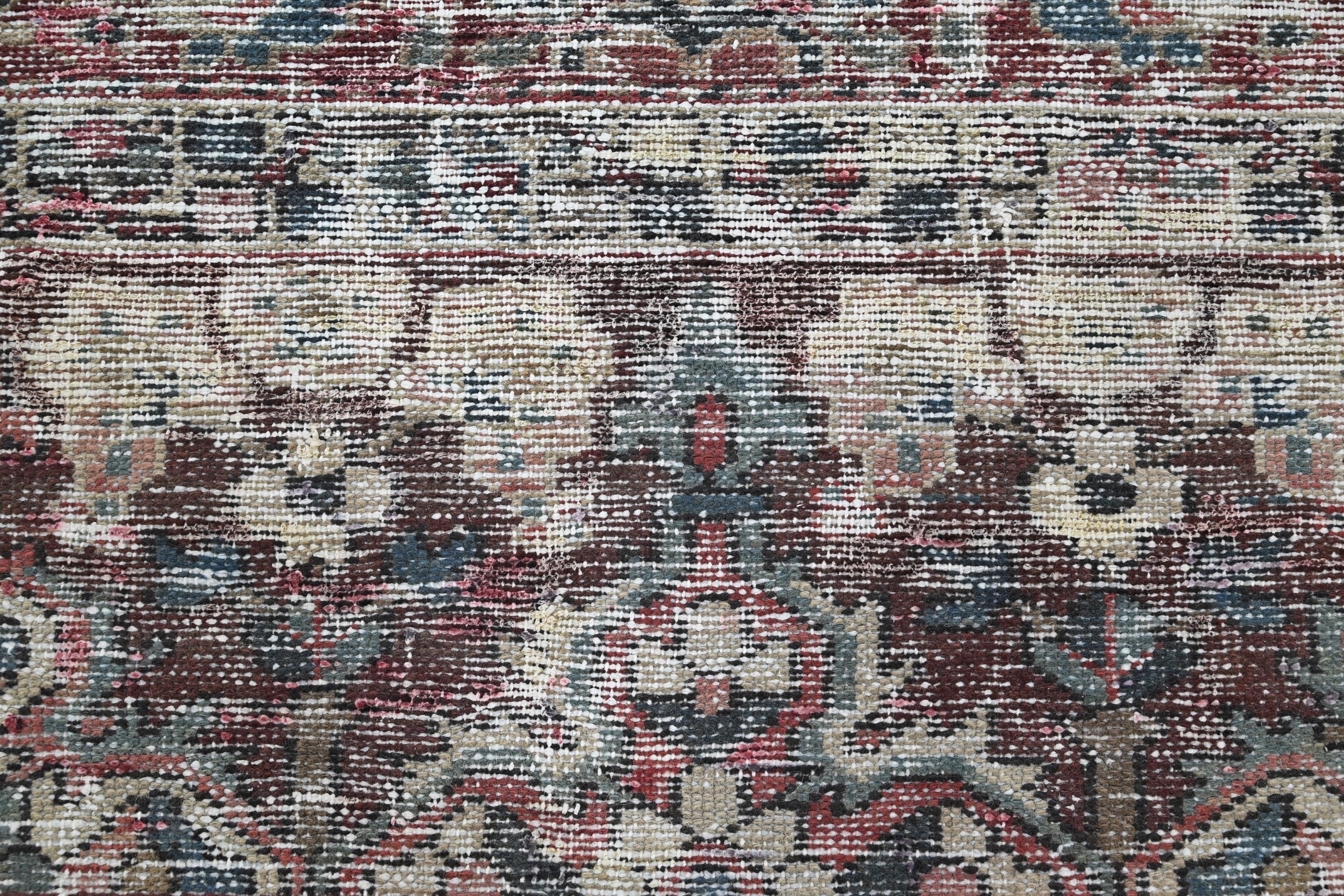 Persian Bakhtiari oversized rug in greige and faded red, view 11 of 22