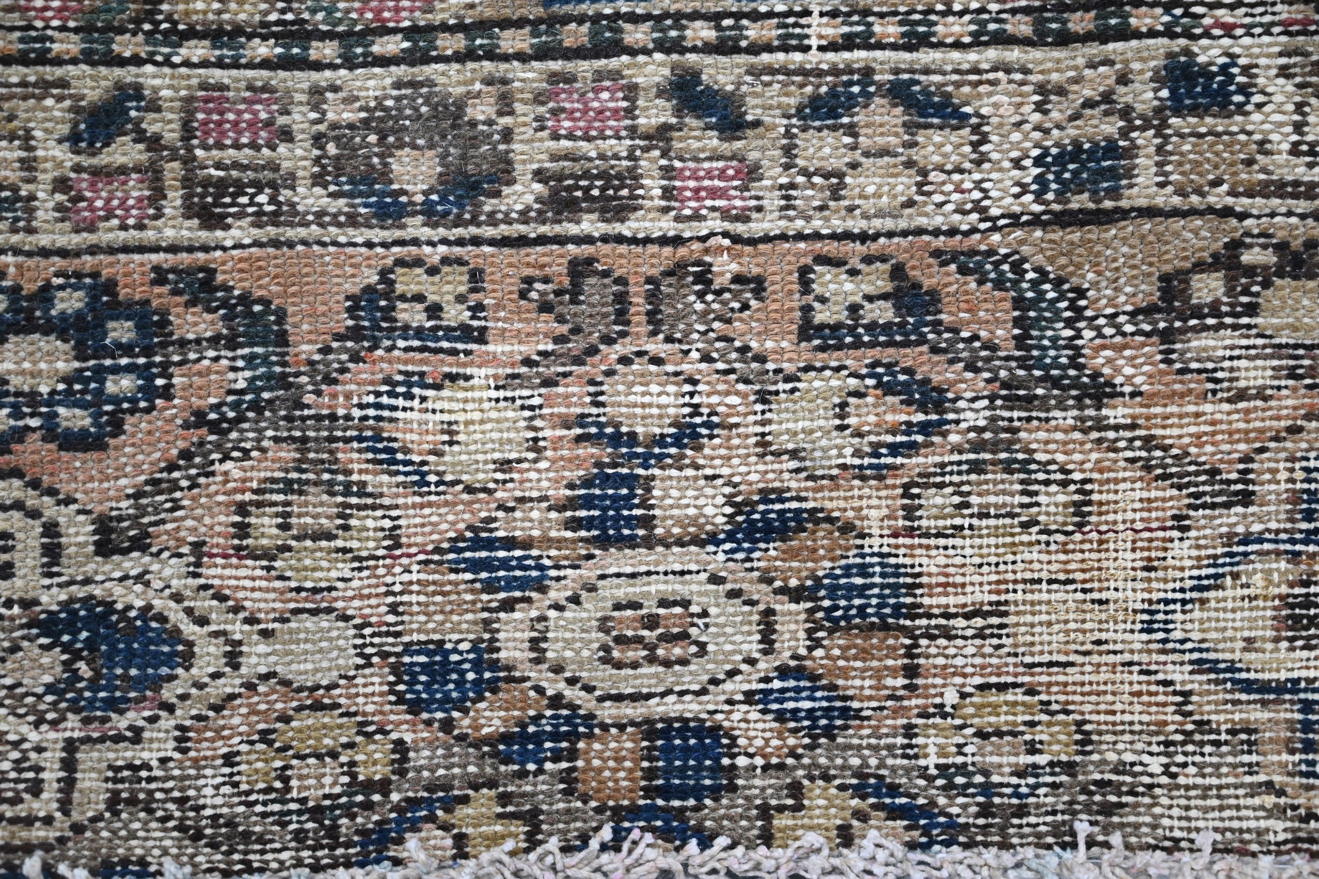 Persian Bakhtiari oversized rug in charcoal and cream, view 9 of 19