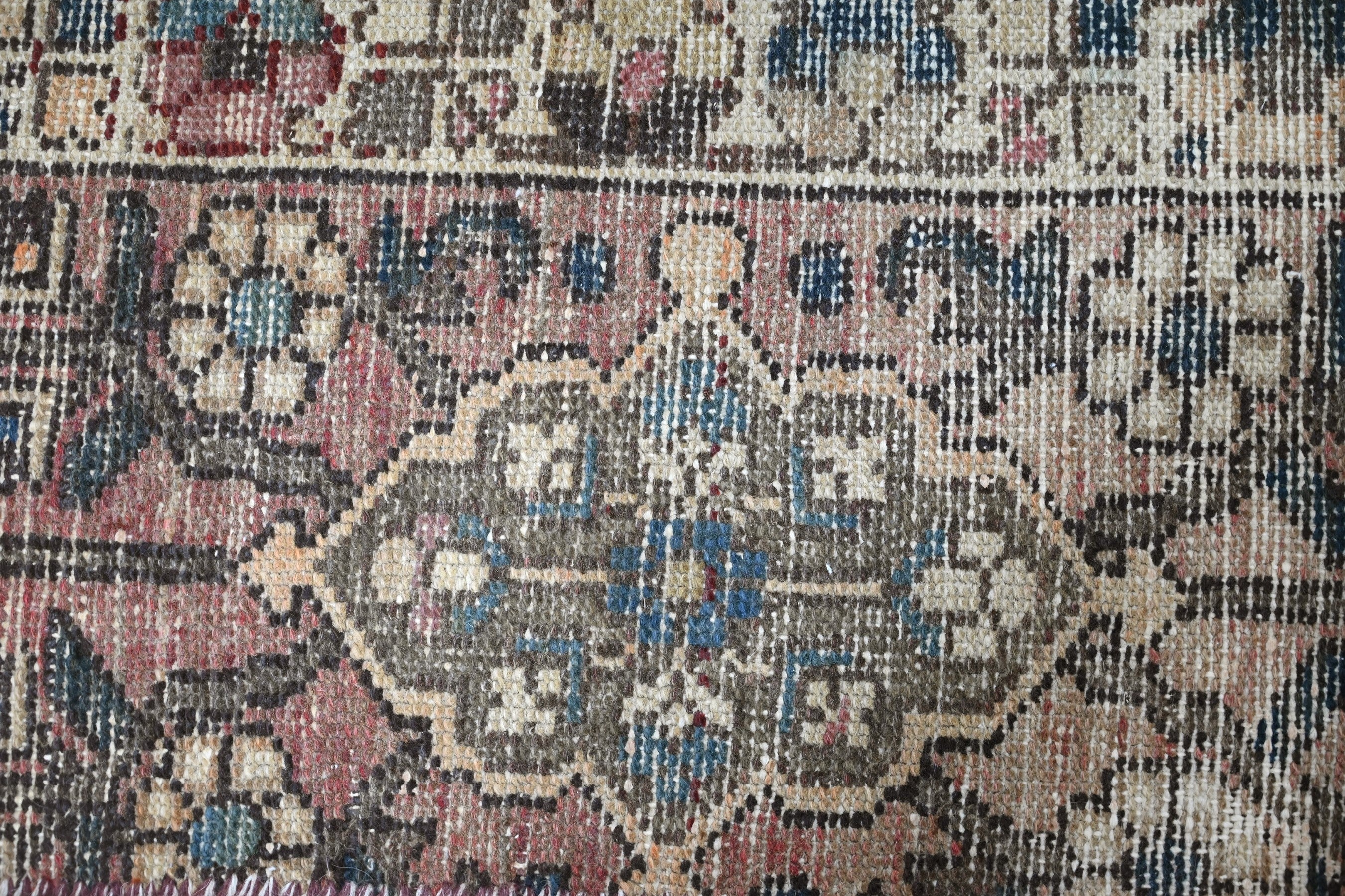 Persian Bakhtiari oversized rug in charcoal and cream, view 10 of 19