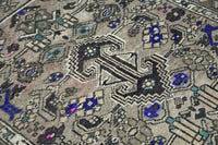 10026 - Persian Shiraz Runner Rug 3'7" x 10'4"