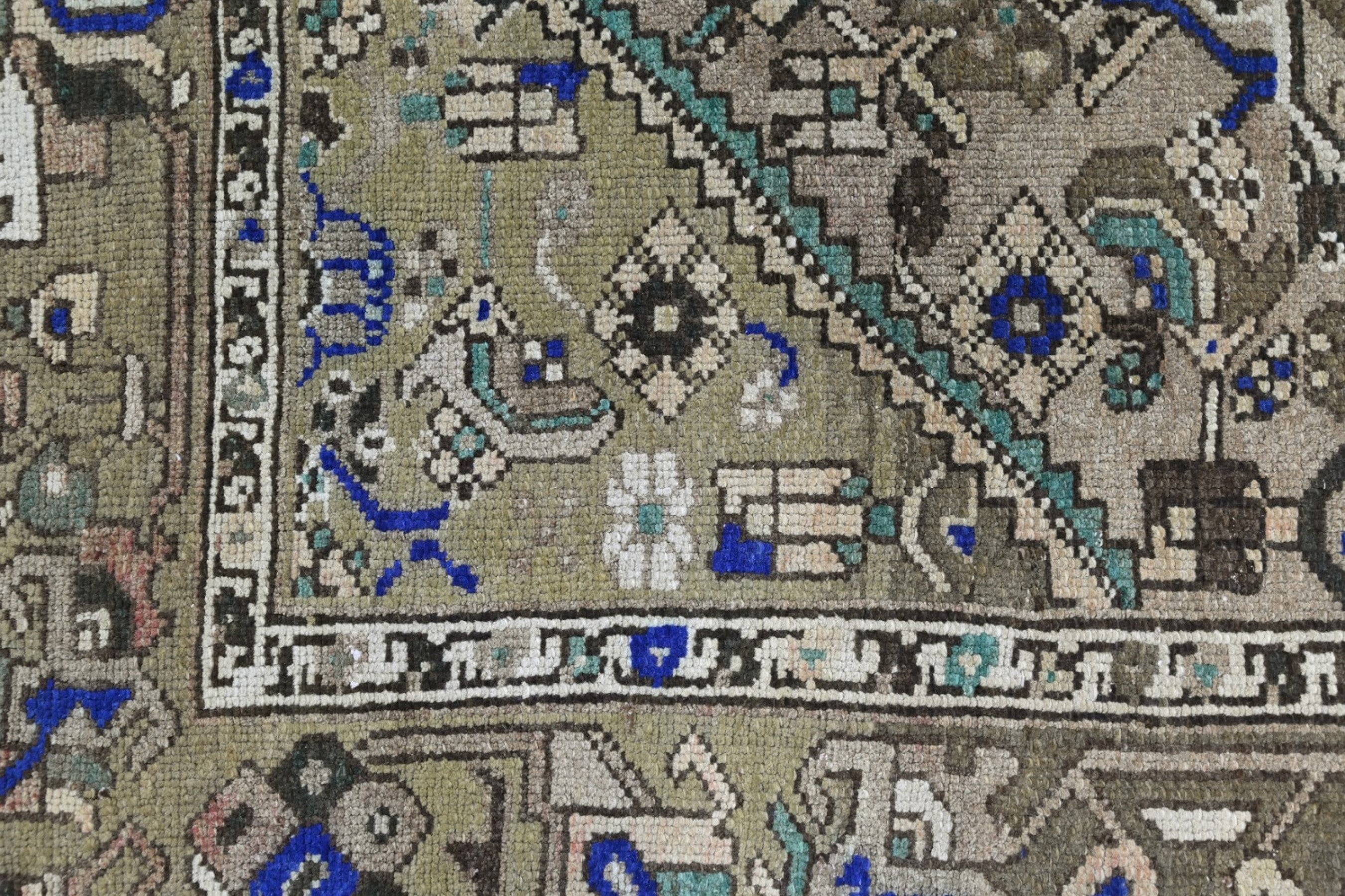 Persian Shiraz runner rug in brown, view 13 of 20