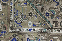 10026 - Persian Shiraz Runner Rug 3'7" x 10'4"