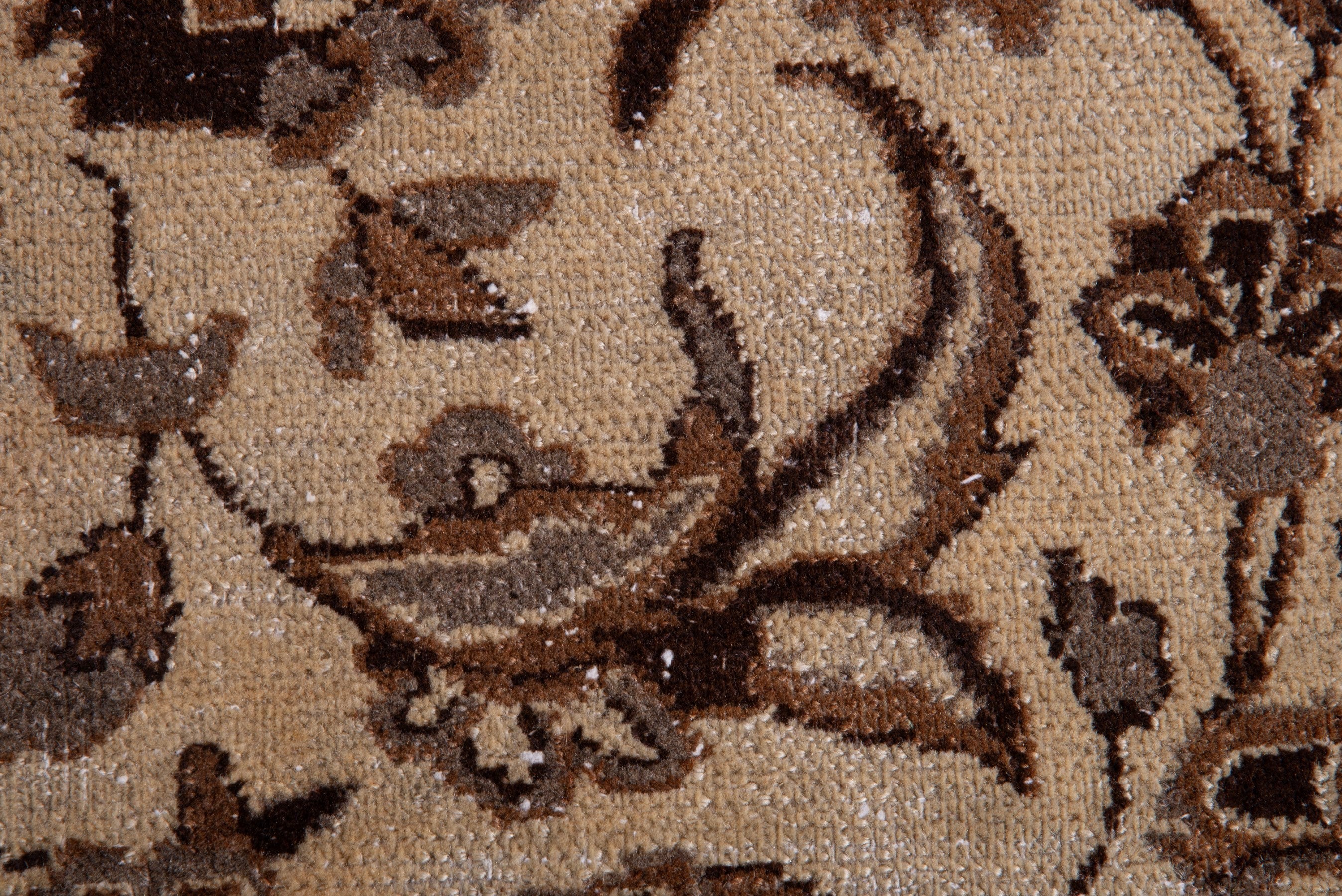 Persian Kashan area rug in ivory and rust, view 11 of 14