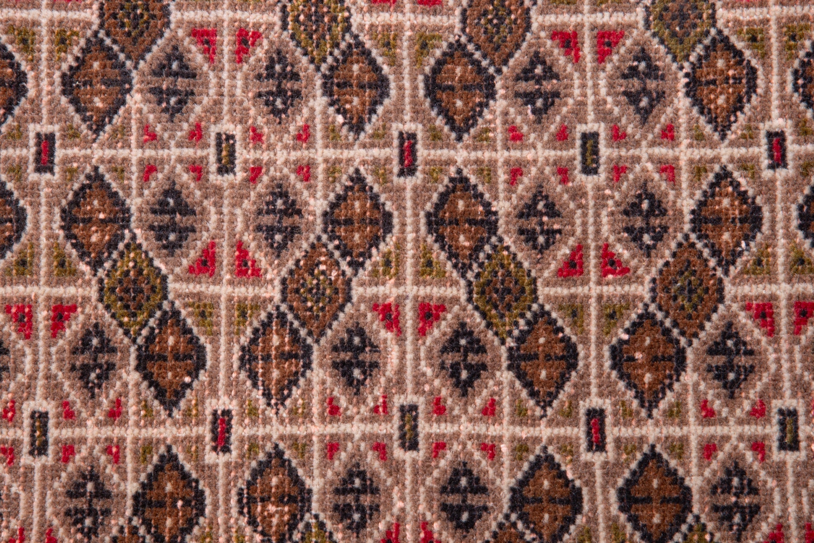 Persian Torkaman accent rug in terracotta and dark brown, view 11 of 16