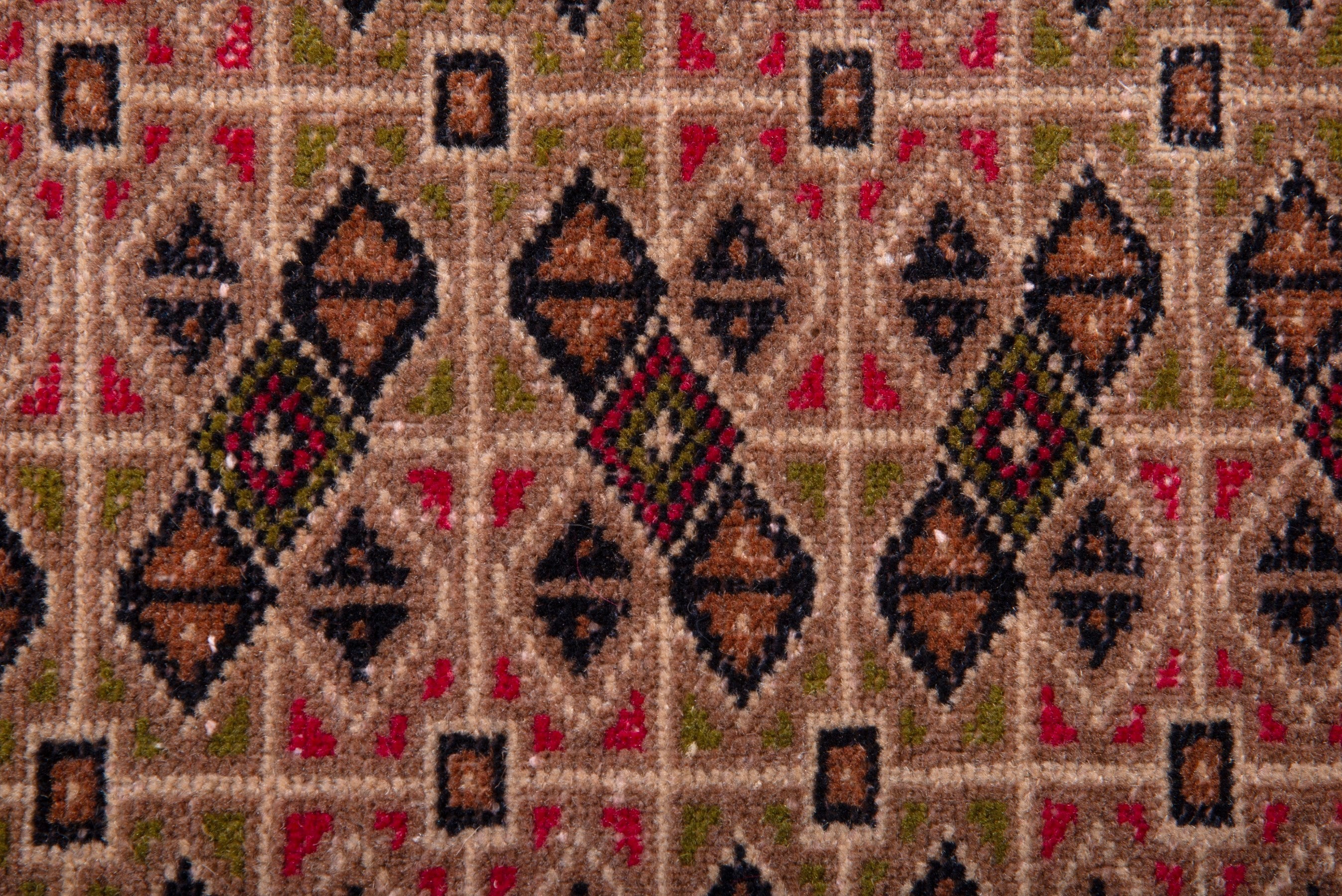 Persian Torkaman accent rug in rose and faded red, view 11 of 19
