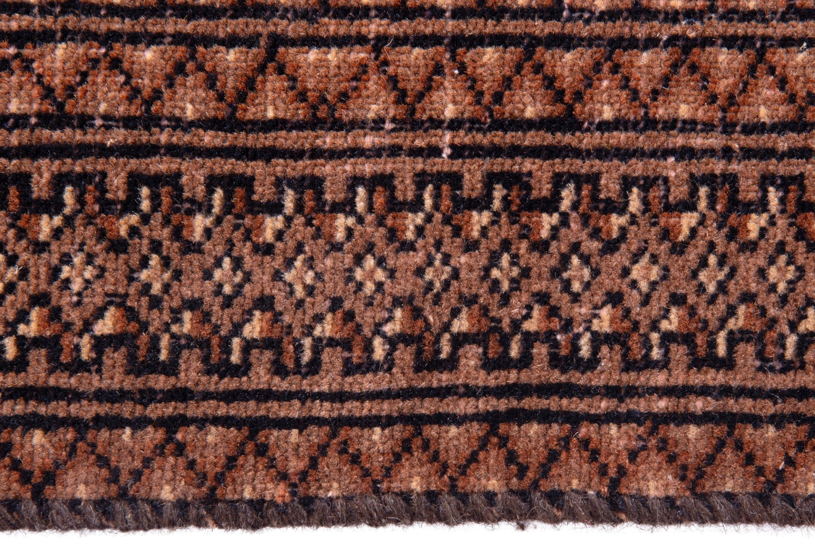 Persian Torkaman accent rug in rose and faded red, view 15 of 19