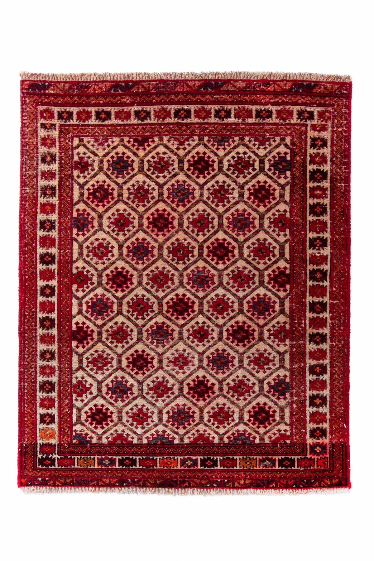 1037, Persian Torkaman Area Rug