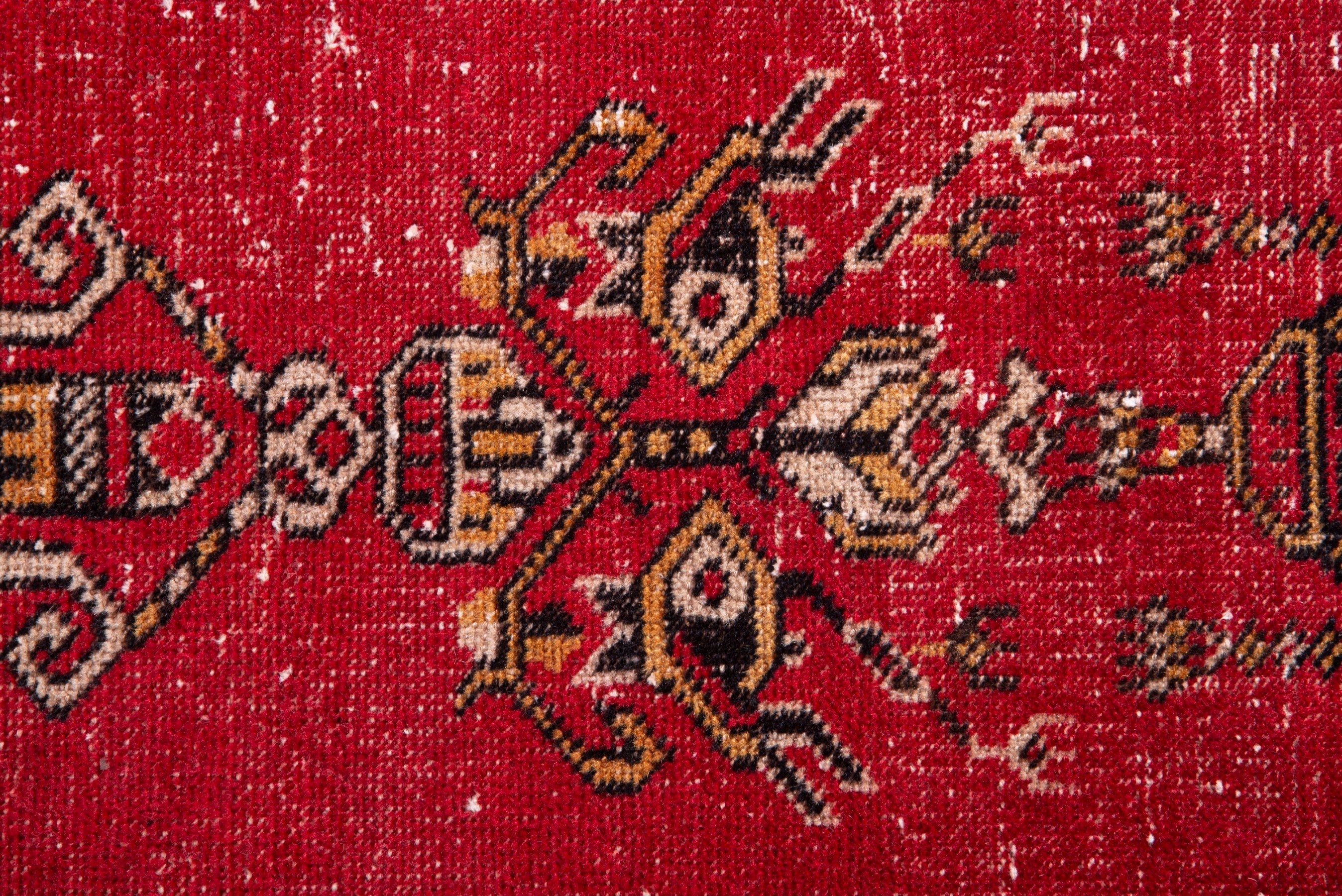 Persian Ferdos accent rug in deep red and burgundy, view 10 of 17