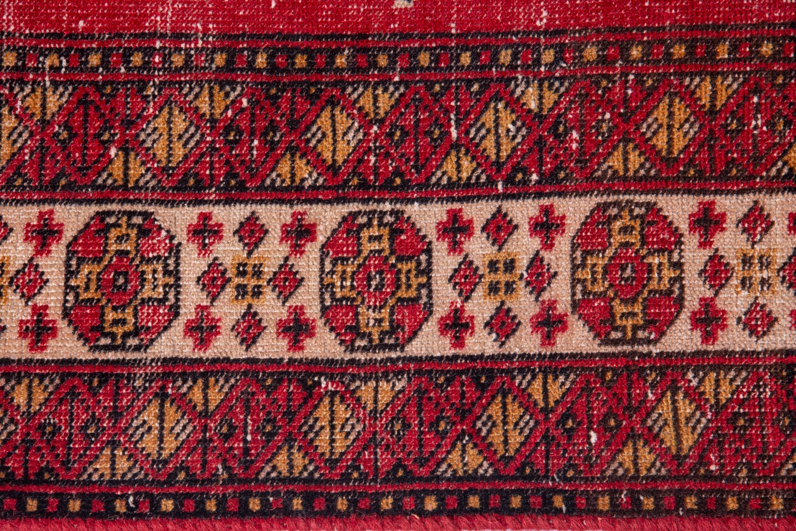Persian Ferdos accent rug in deep red and burgundy, view 11 of 17