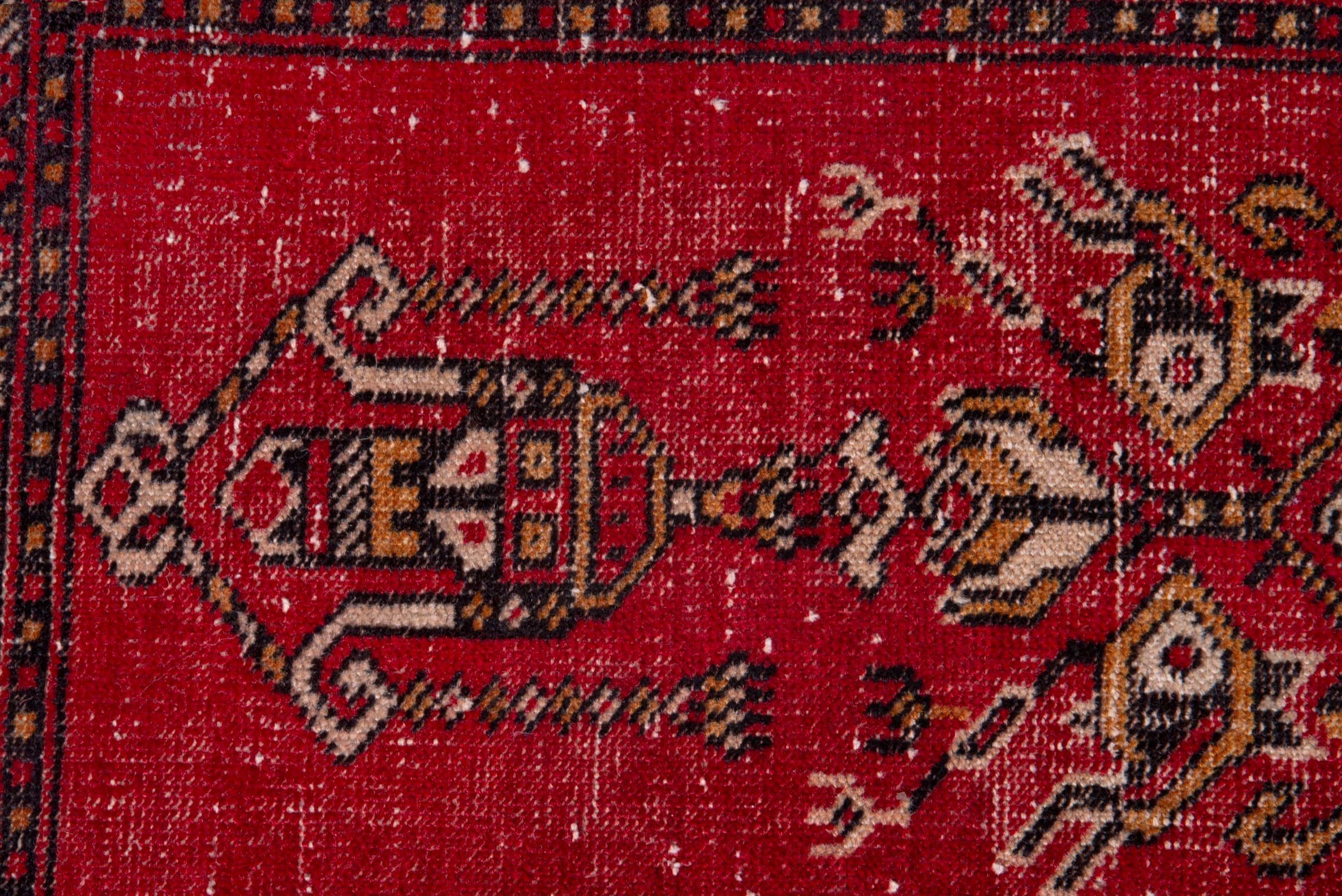 Persian Ferdos accent rug in deep red and burgundy, view 12 of 17