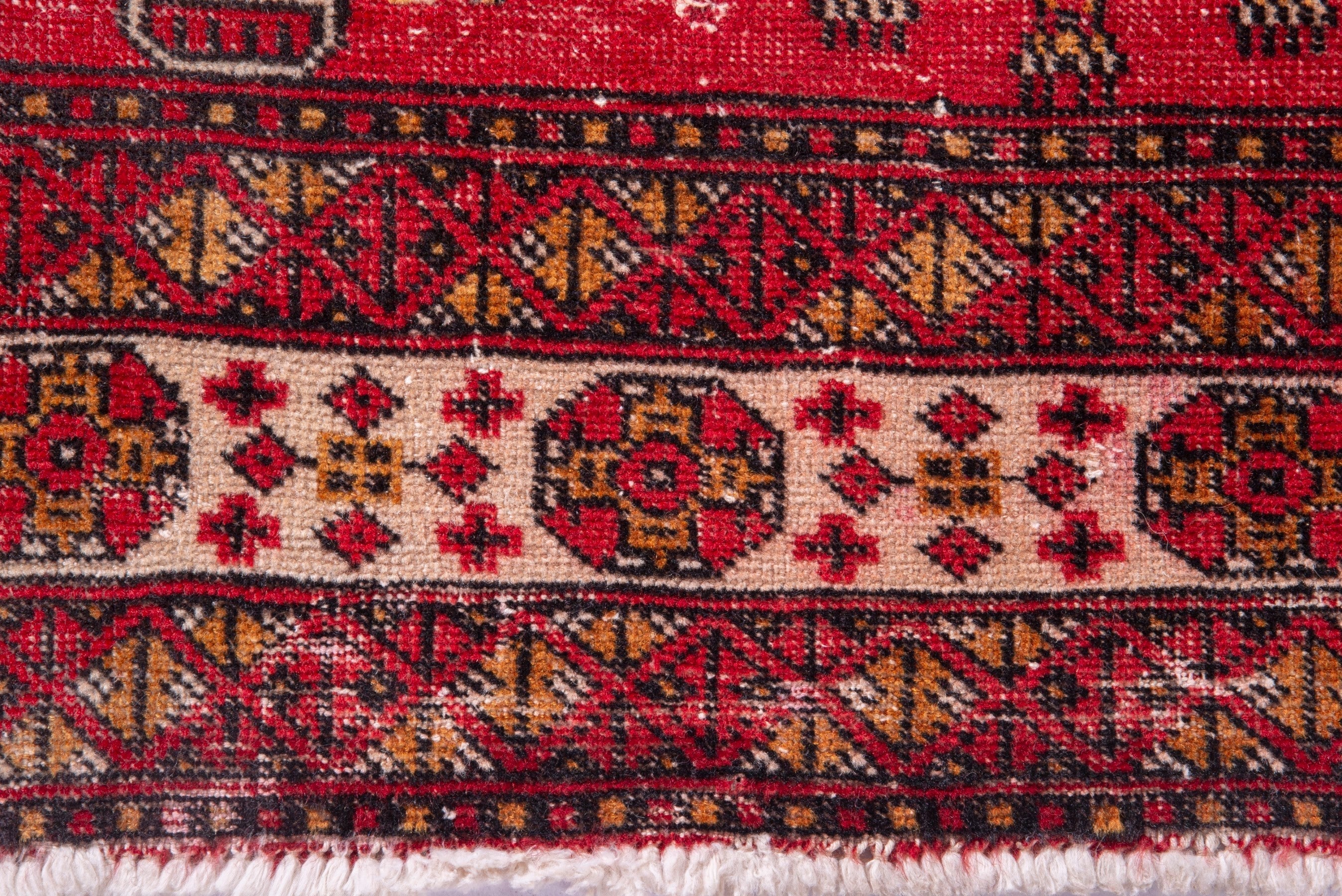 Persian Ferdos accent rug in deep red and burgundy, view 13 of 17