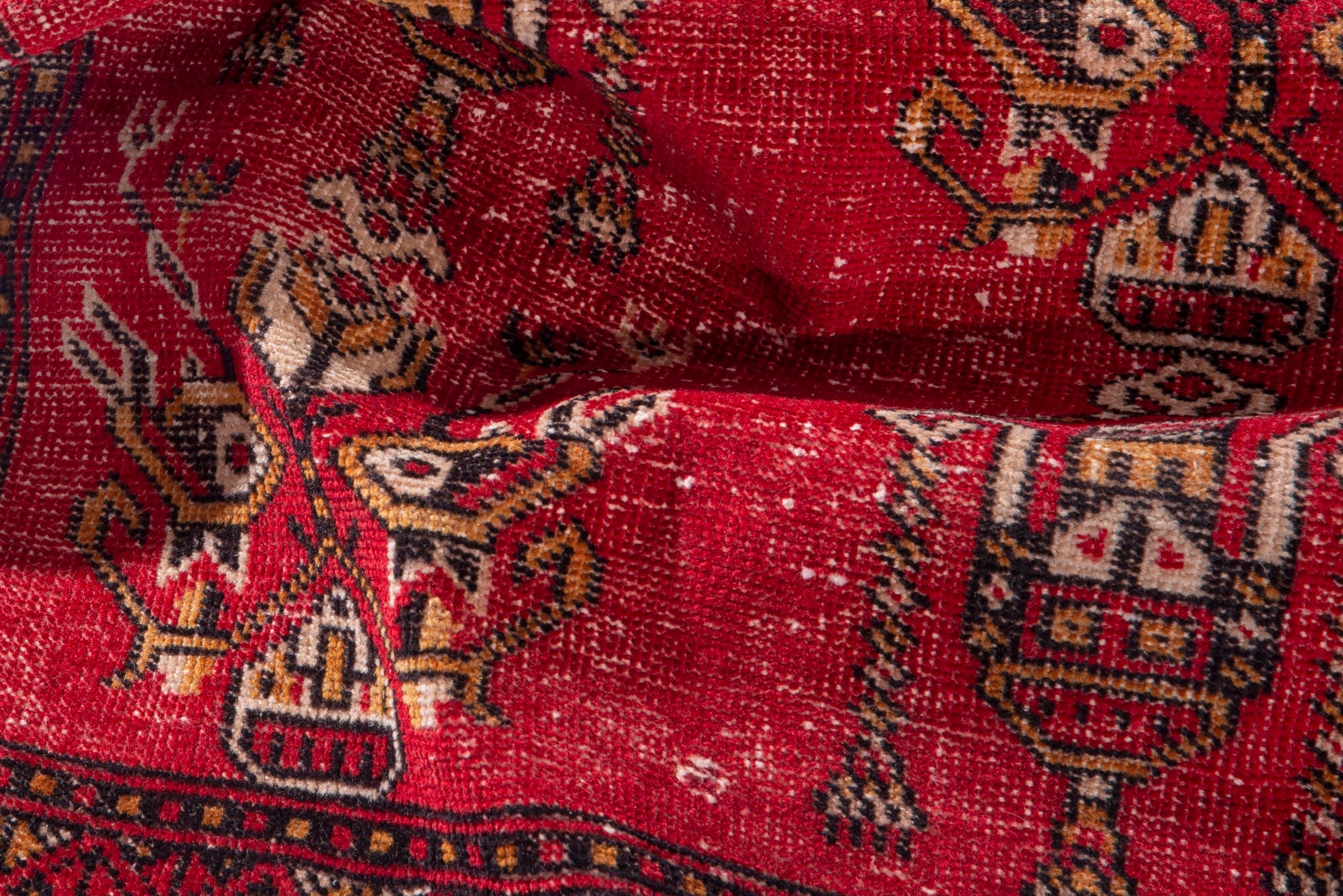 Persian Ferdos accent rug in deep red and burgundy, view 14 of 17