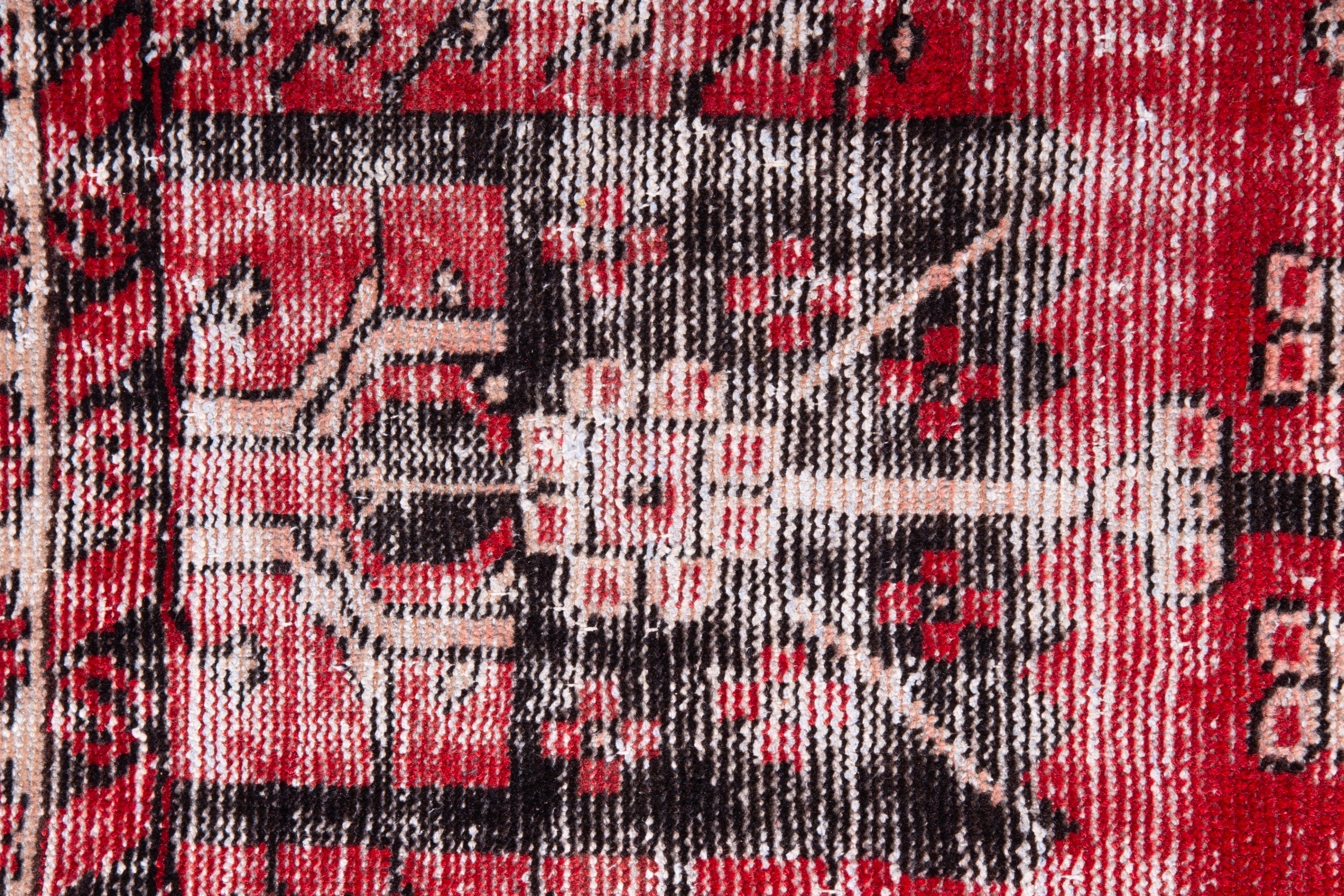 Persian Ferdos accent rug in faded red and stone, view 11 of 15