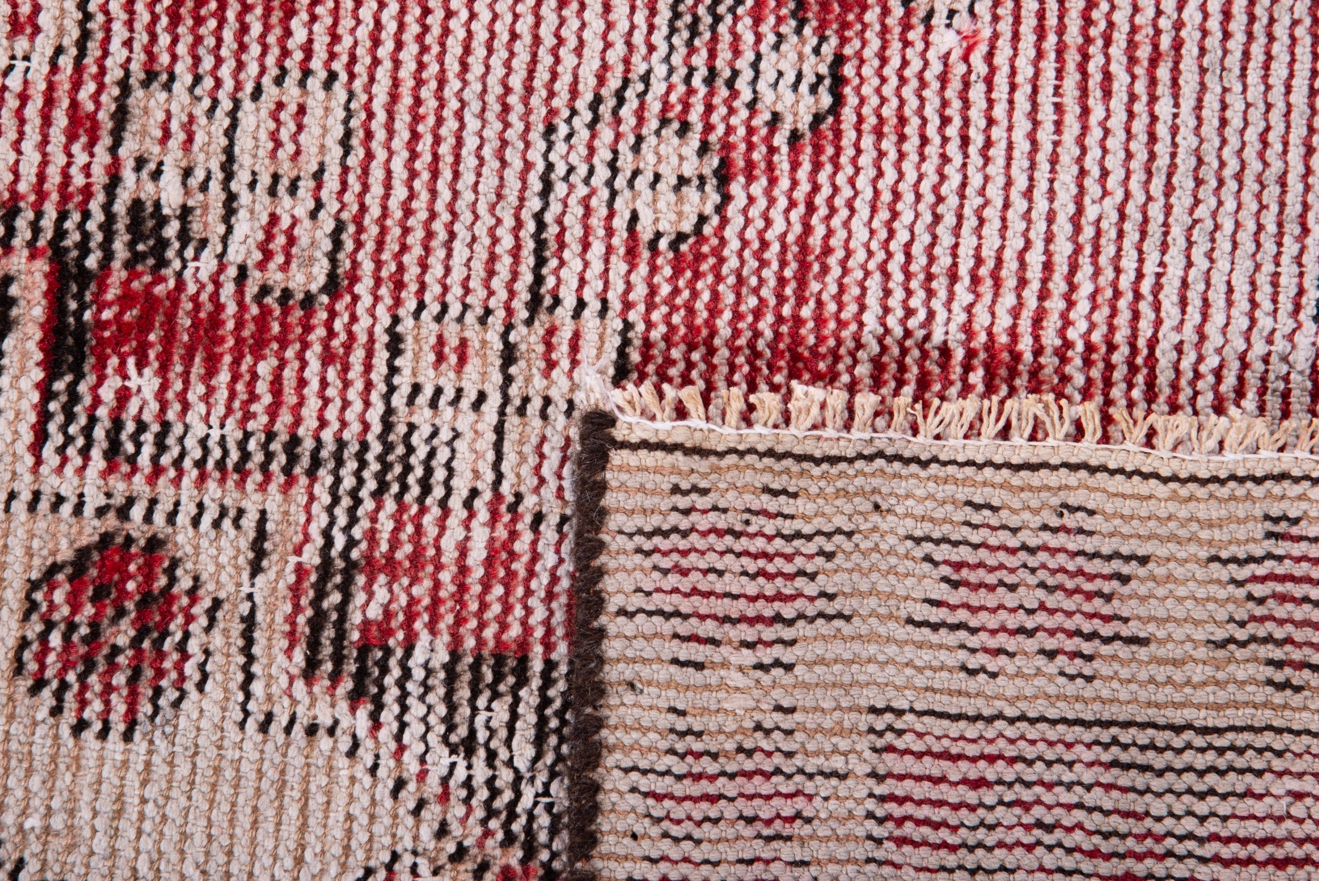 Persian Ferdos accent rug in faded red and stone, view 15 of 15