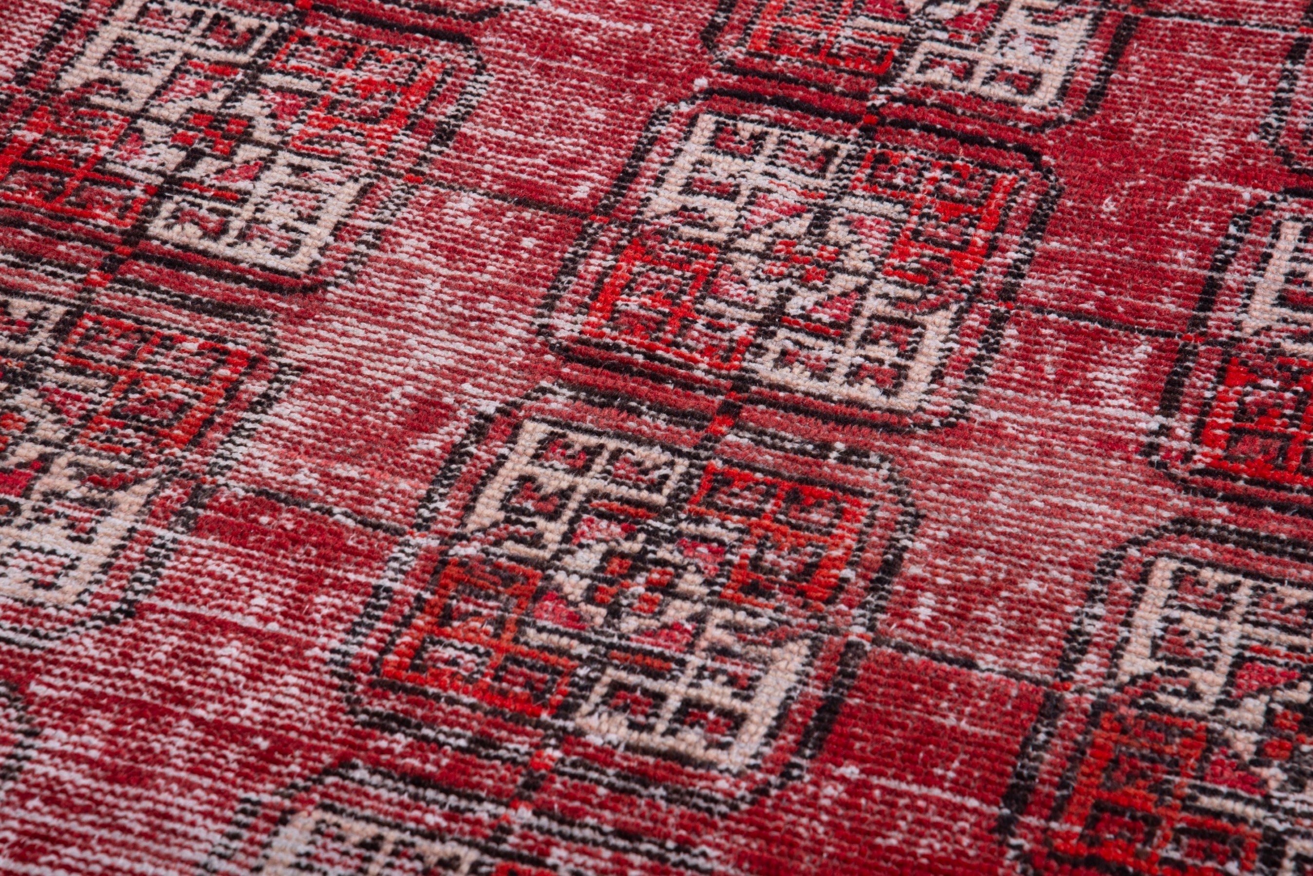Persian Ferdos accent rug in burgundy and muted pink, view 10 of 15